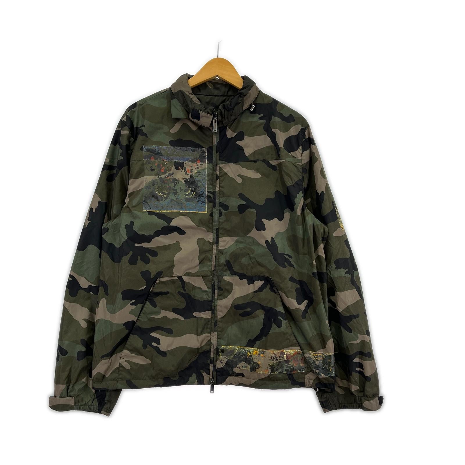 ジャケット カモ ナイロン Wジップ 48