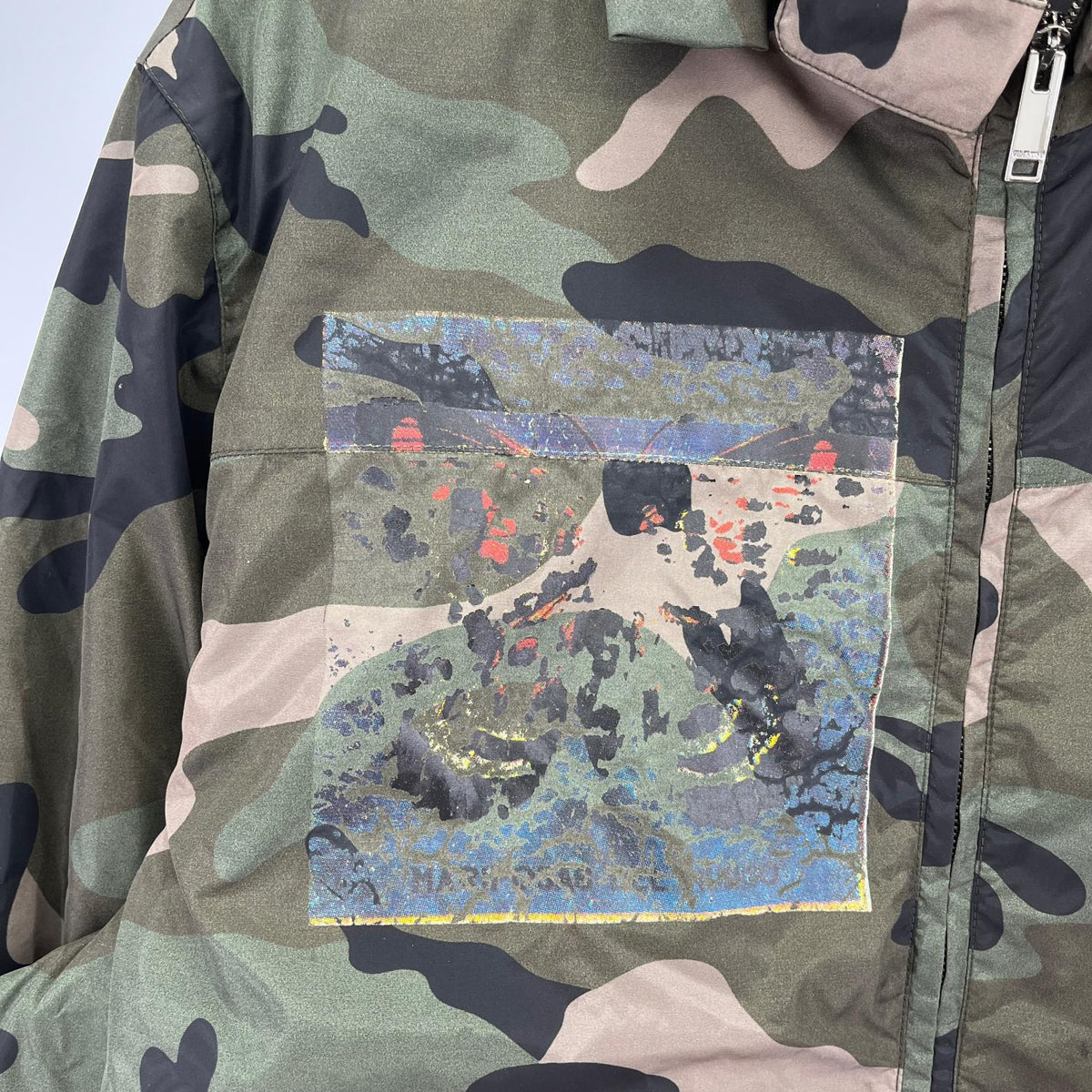 ジャケット ｶﾓ ﾅｲﾛﾝ Wｼﾞｯﾌﾟ 48