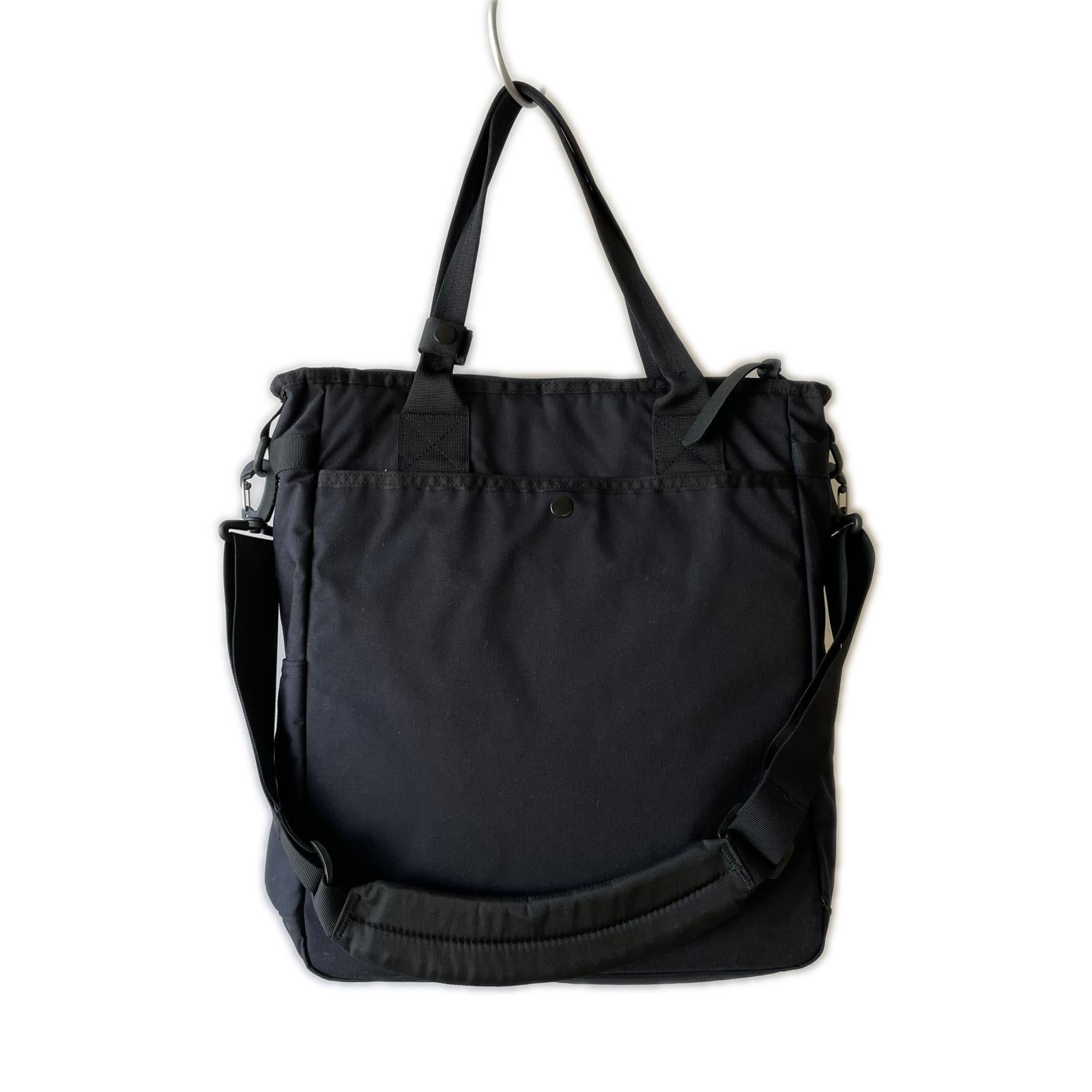 ショルダーバッグ 2WAY　ナイロントートバッグ BLK ブラック
