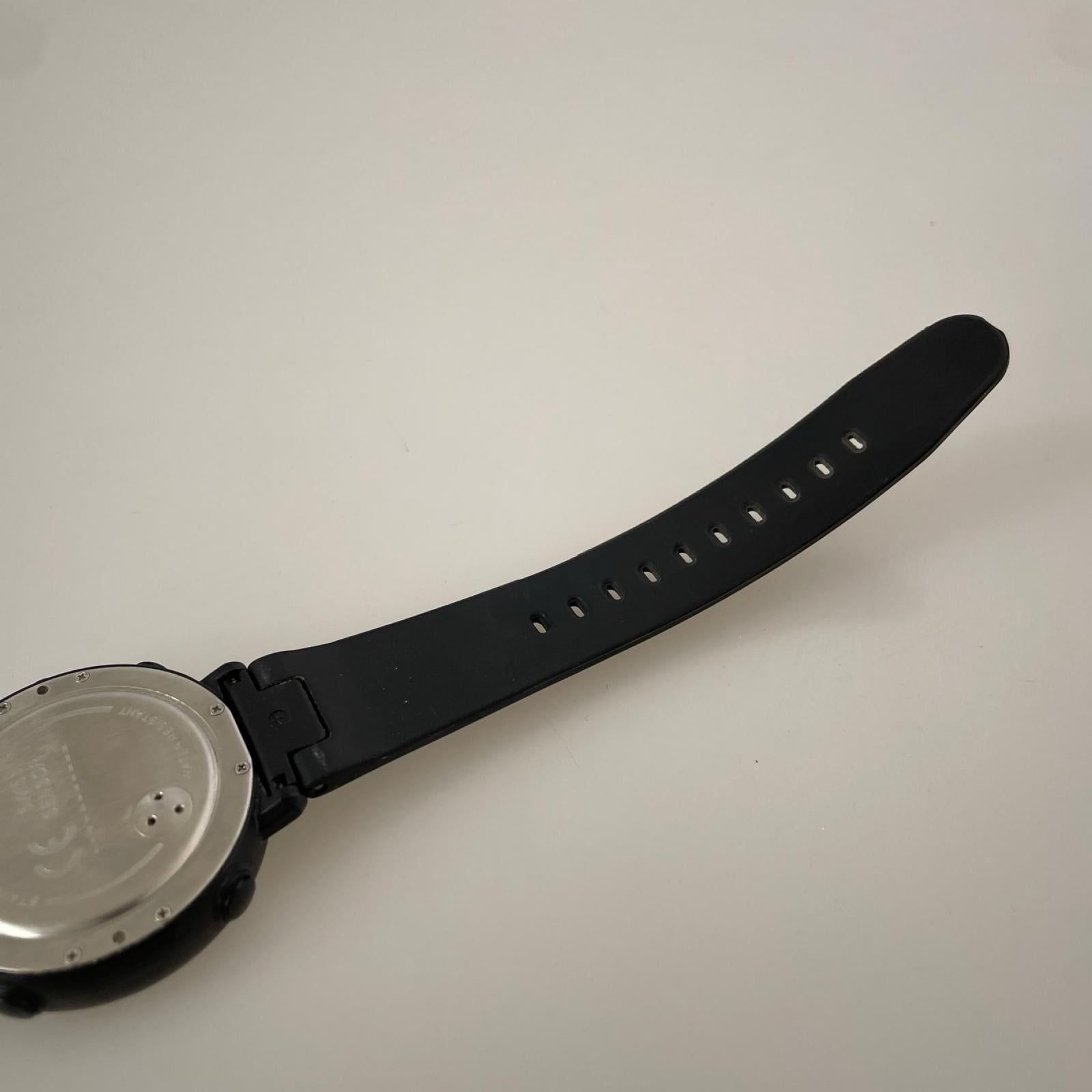 腕時計 LAD WEATHER スイス製センサー搭載 アウトドアウォッチ 黒オレンジ ブラック