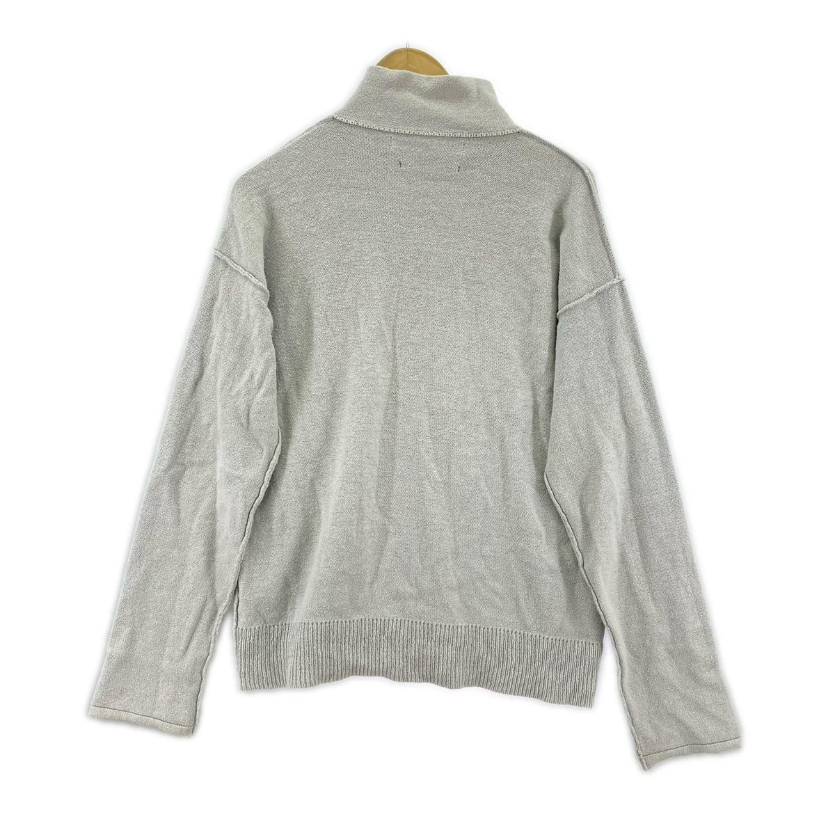 ニット OLD ハーフジップ M M グレー