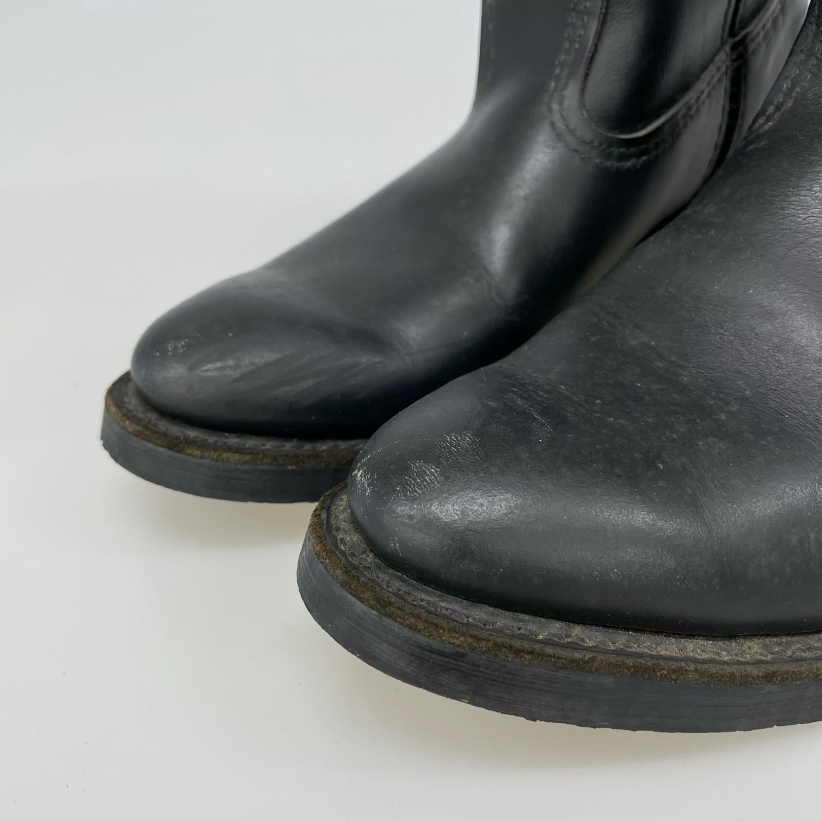ブーツ ペコスブーツ レザー ブラック (US7 1/2) 25.5cm (US7 1/2 UK7 EU41) ブラック