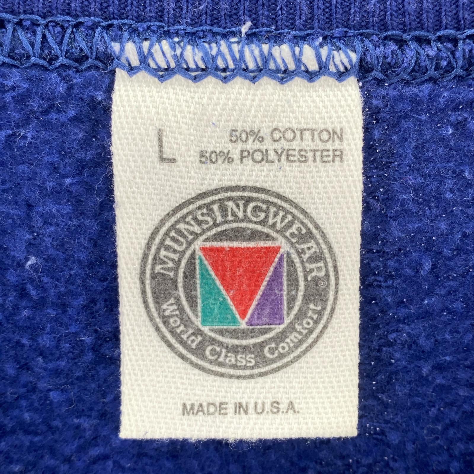 スウェット MUNSINGWEAR 90's スウェット BLU L L ブルー