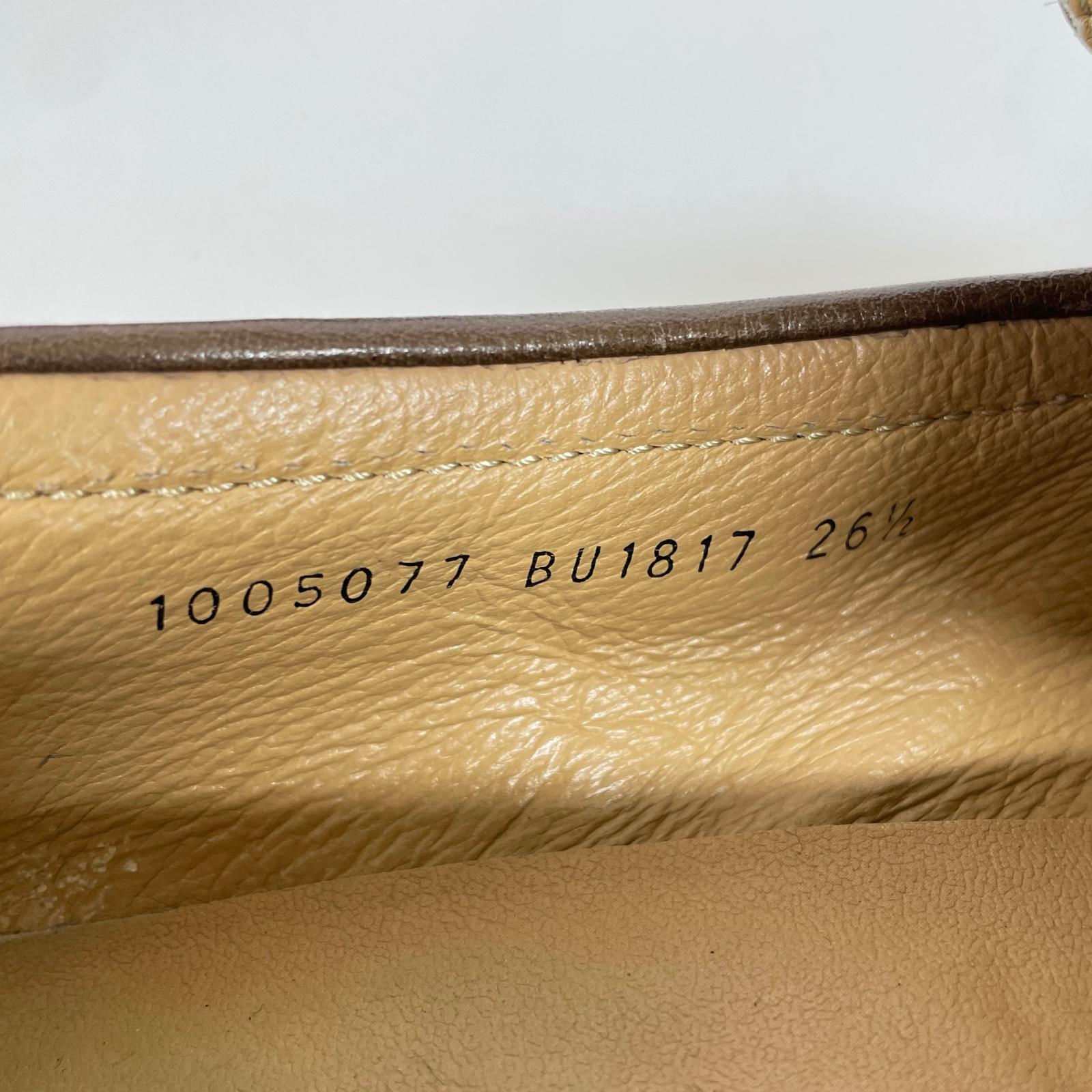 シューズ BU1817 レザーシューズ 茶 (26 1/2) 26.5cm (US8 1/2 UK8 EU43) ブラウン