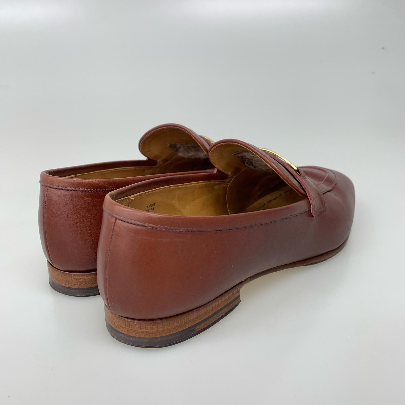 シューズ CALMANTHOLOGY EVENING LOAFER サイズ7.5 ブラウン A6603 ブラウン