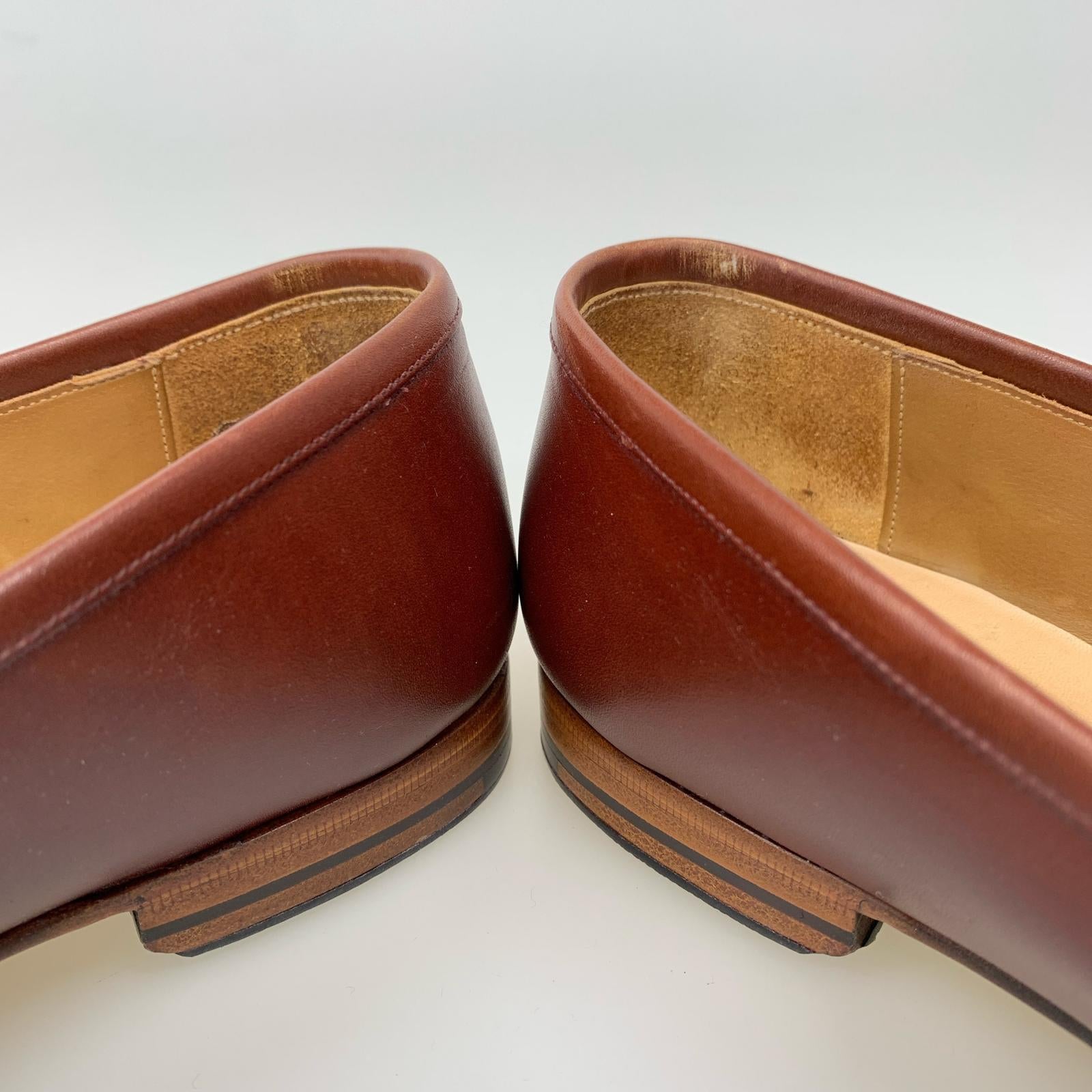 シューズ CALMANTHOLOGY EVENING LOAFER サイズ7.5 ブラウン A6603 ブラウン