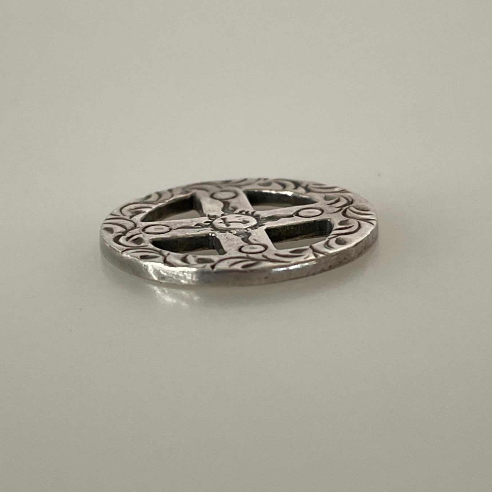 その他アクセサリー SILVER刻印 唐草 ホイール シルバー