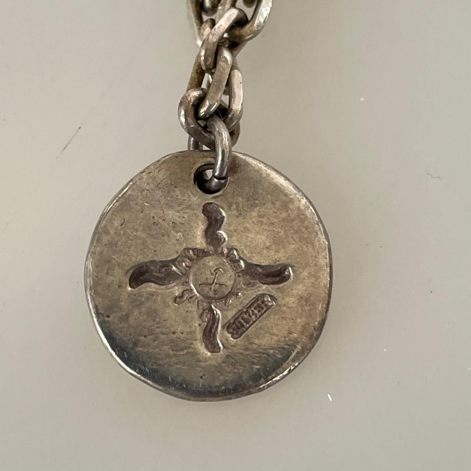 ネックレス SILVER刻印 太陽トップ×チェーン シルバー