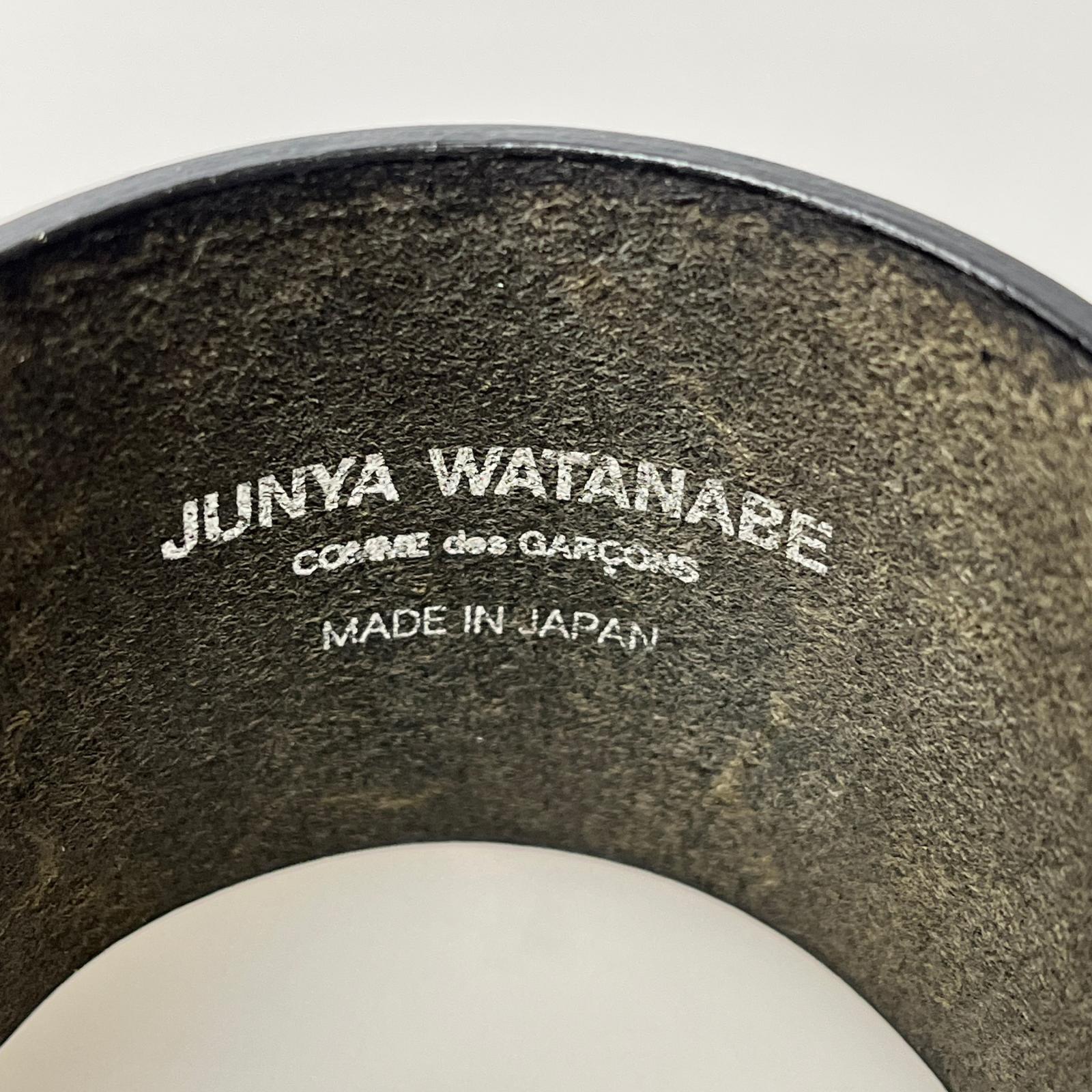 ブレスレット JUNYA WATANABE COMME des GARCONS MAN ダブルレザーブレスレット ブラック ブラック