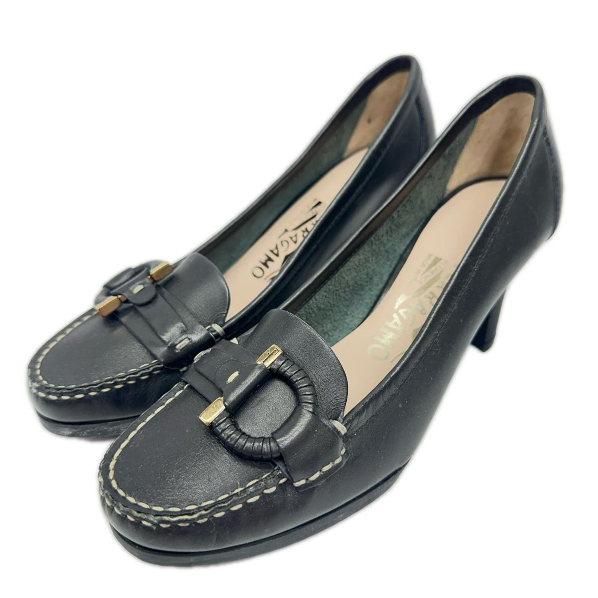 S.Ferragamo ヒールパンプス 黒