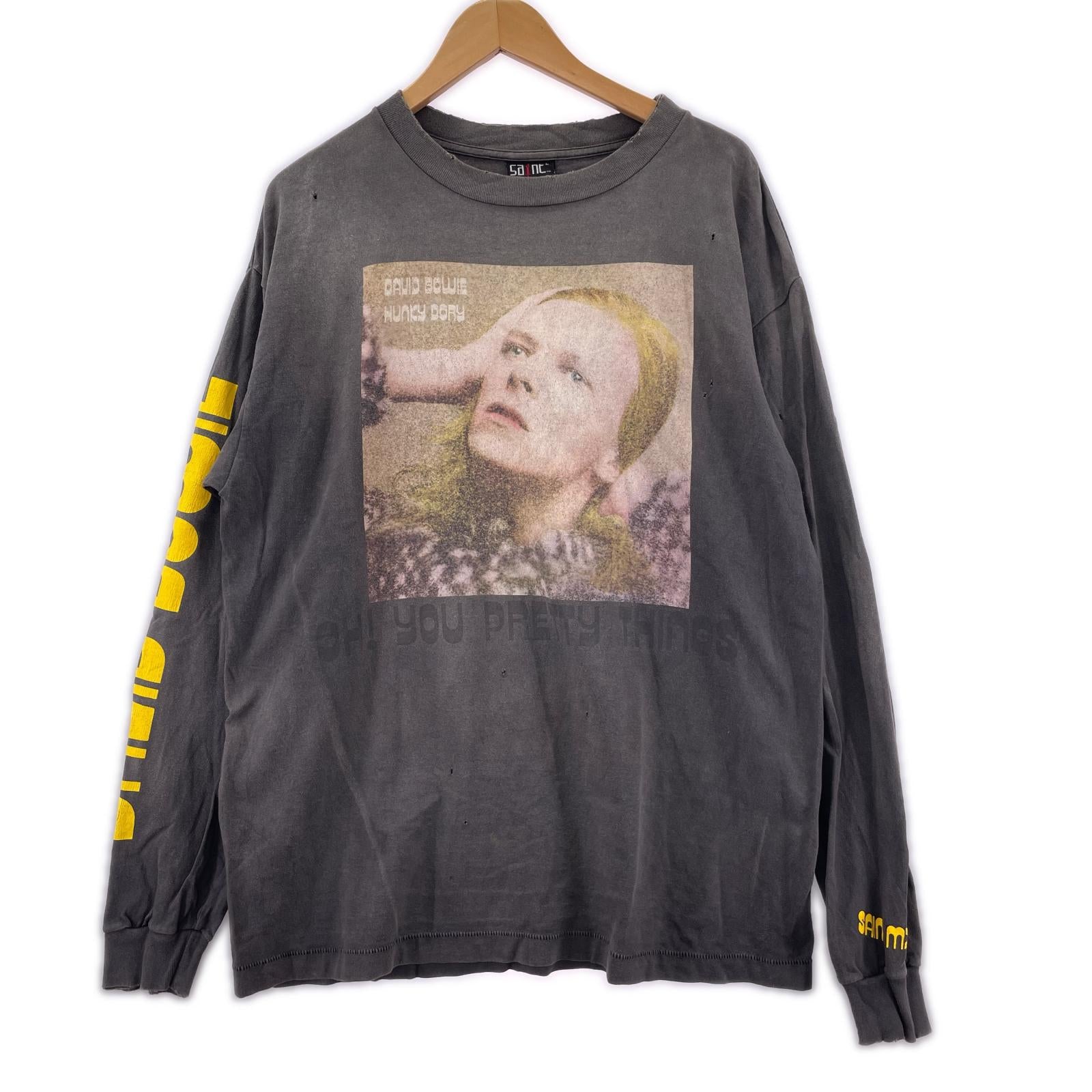 長袖Ｔシャツ 22AW David Bowie LS TEE HUNKY DORY (L) L ブラック