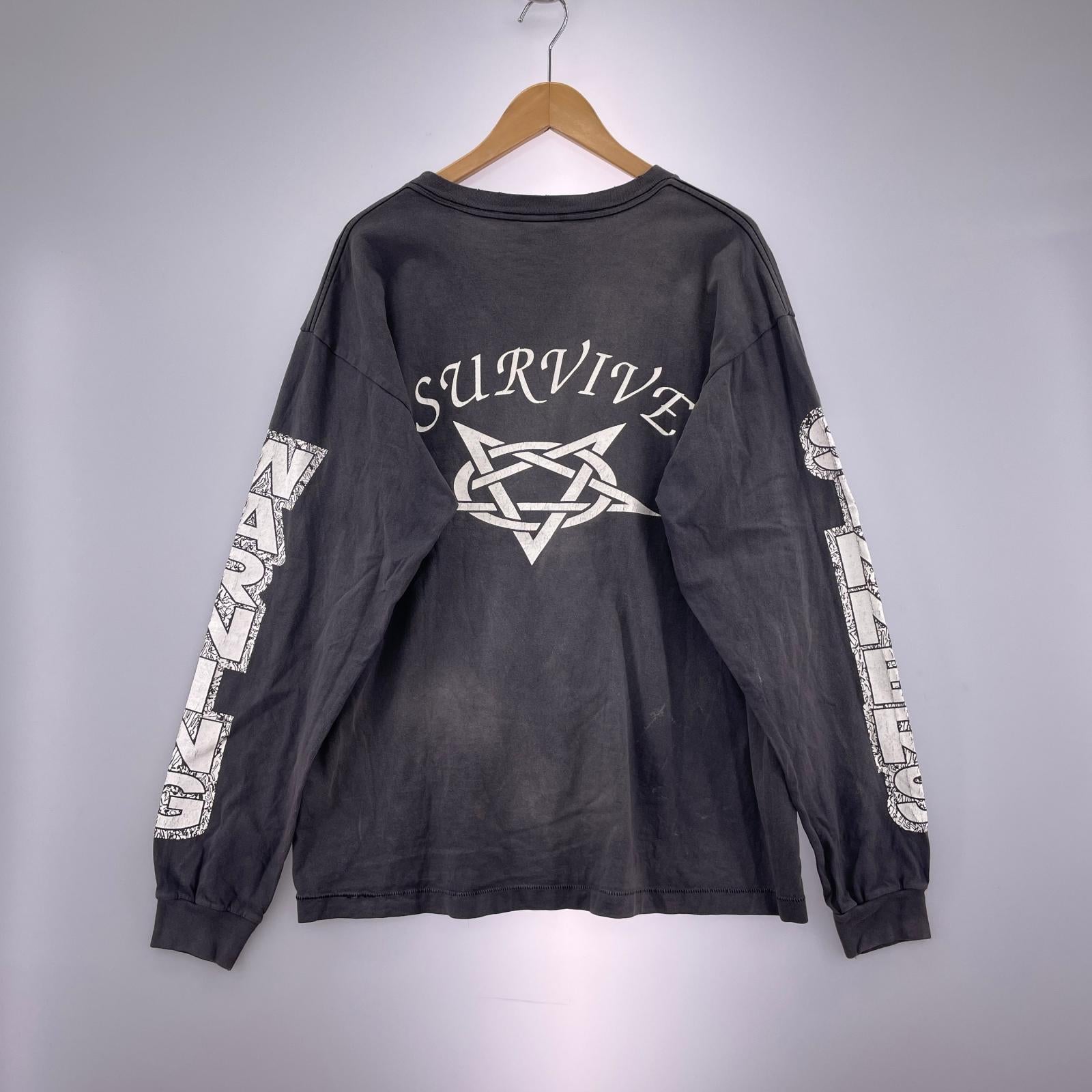 長袖Ｔシャツ 23AW LS TEE SURVIVE (L) L ブラック