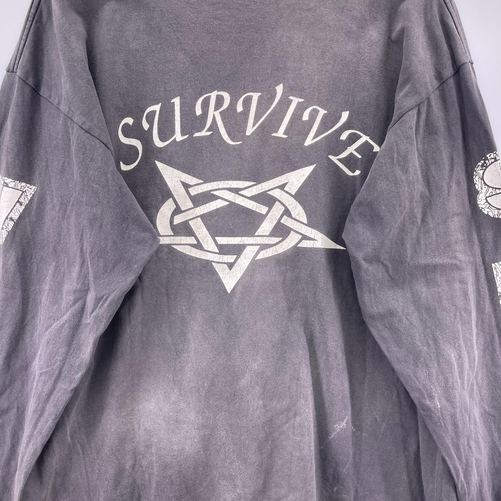 長袖Ｔシャツ 23AW LS TEE SURVIVE (L) L ブラック