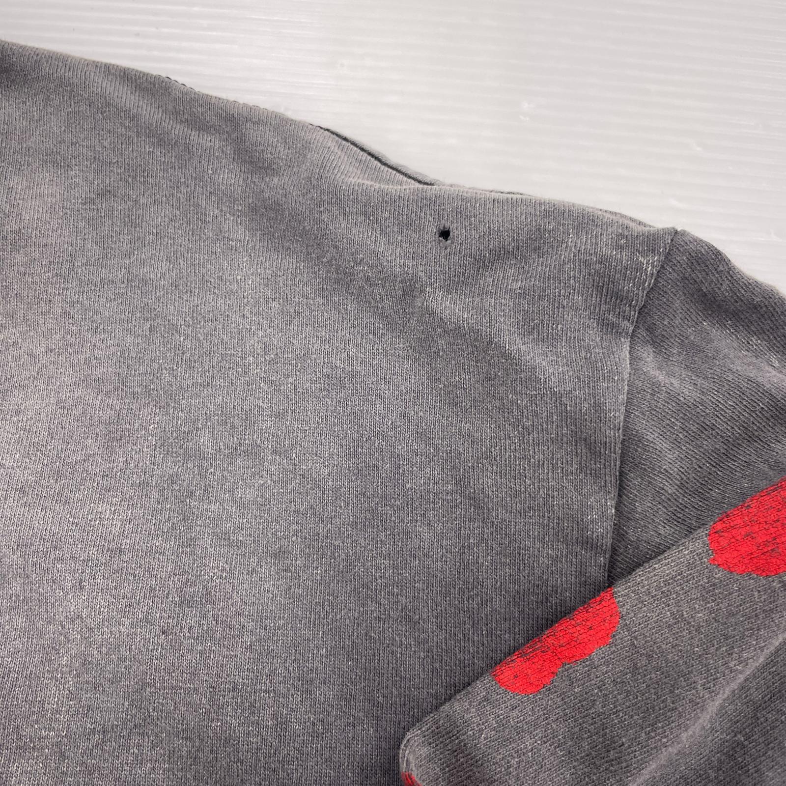 長袖Ｔシャツ 23AW LS TEE FOOT PRINT (L) L ブラック
