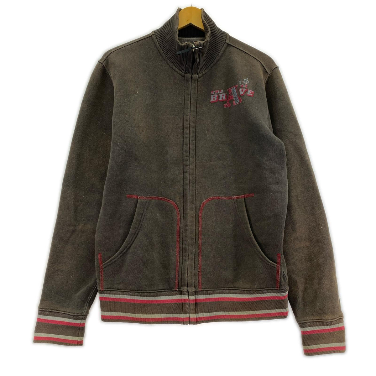 スウェット DIESEL ジップスウェットジャケット フェードブラック (M) M ブラウン