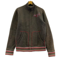スウェット DIESEL ジップスウェットジャケット フェードブラック (M) M ブラウン