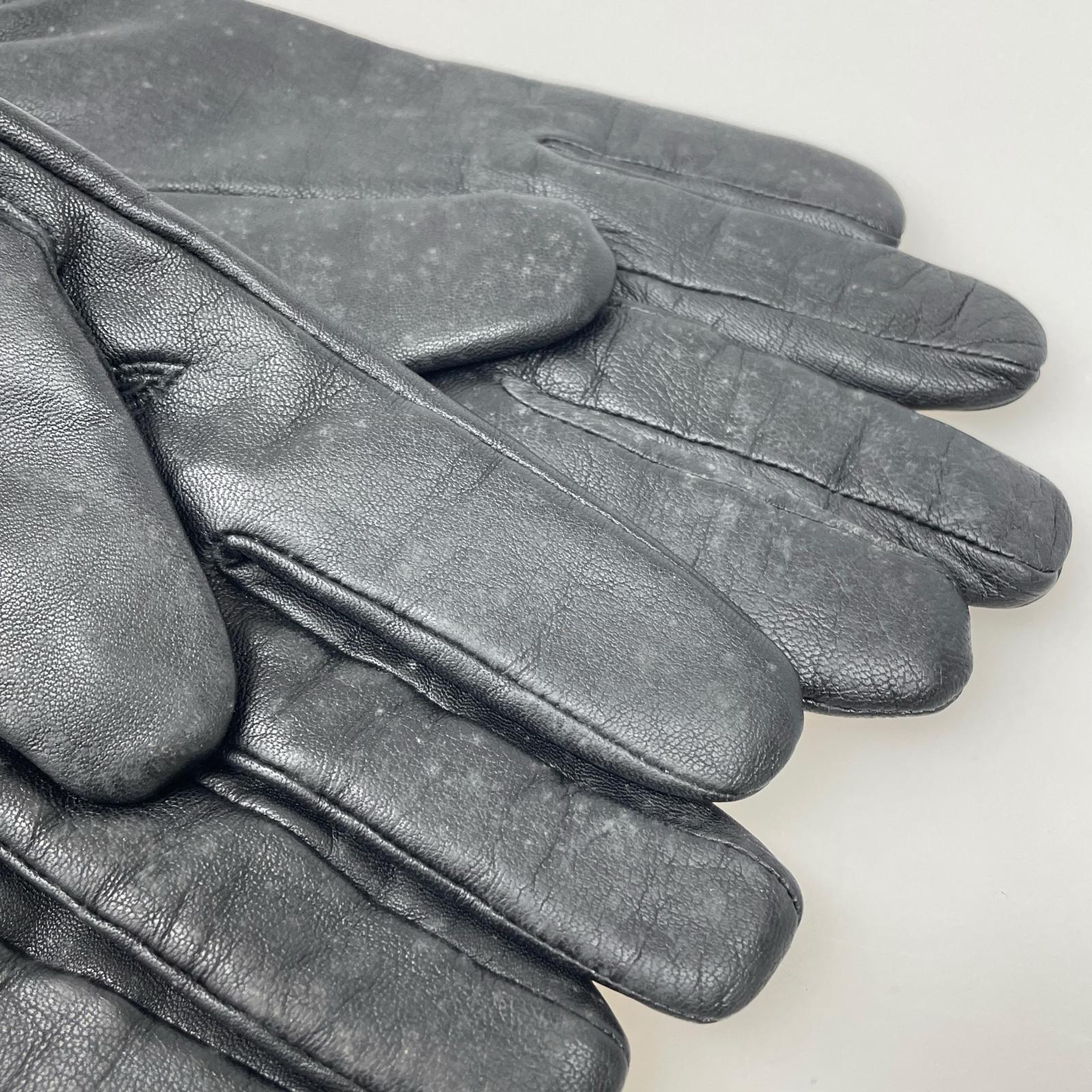その他アクセサリー BLACK LABEL CRESTBRIDGE レザーグローブ 黒 ブラック