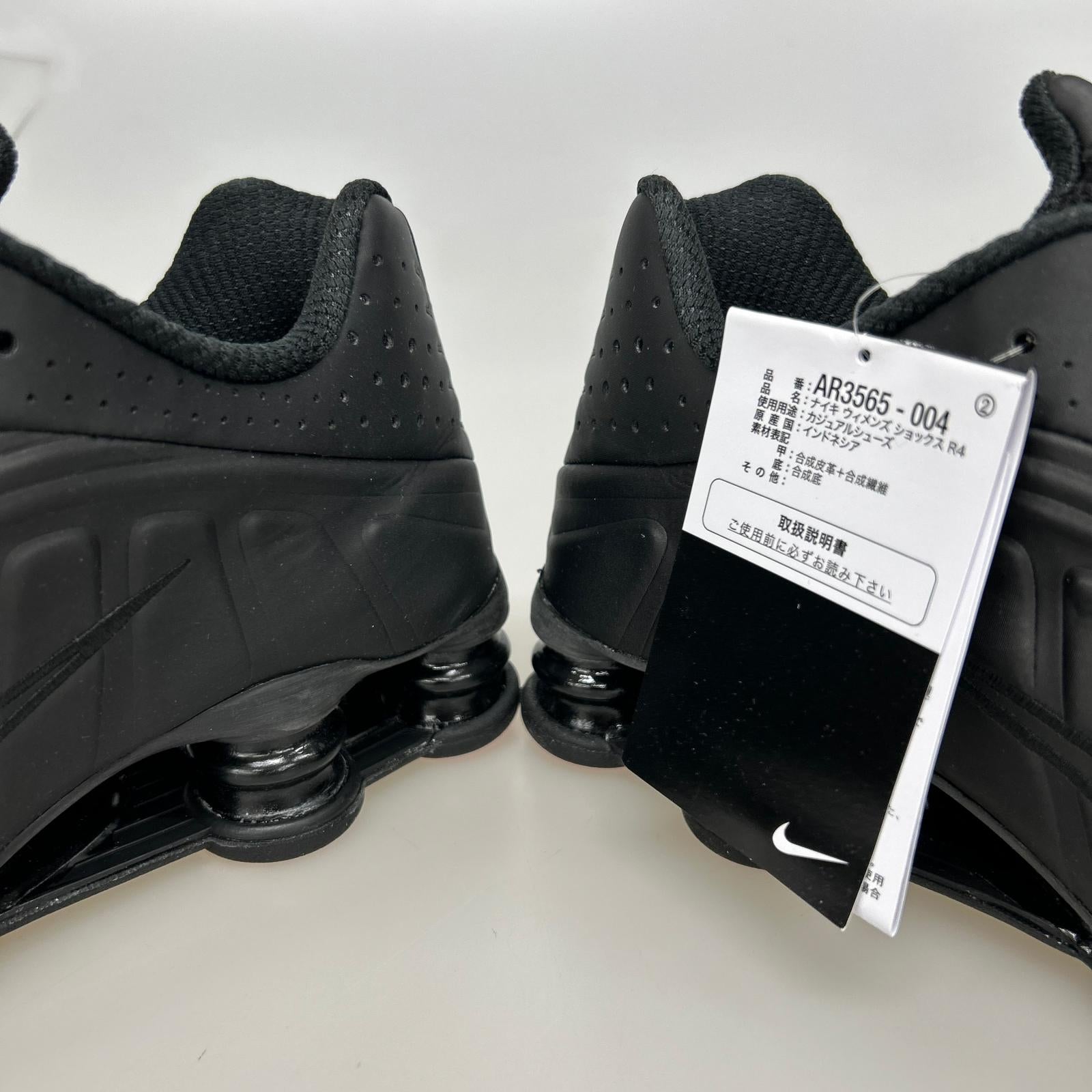 スニーカー AR3565-004 Women's Shox R4 黒 (27.5) 27.5cm (US9 1/2 UK9 EU45) ブラック