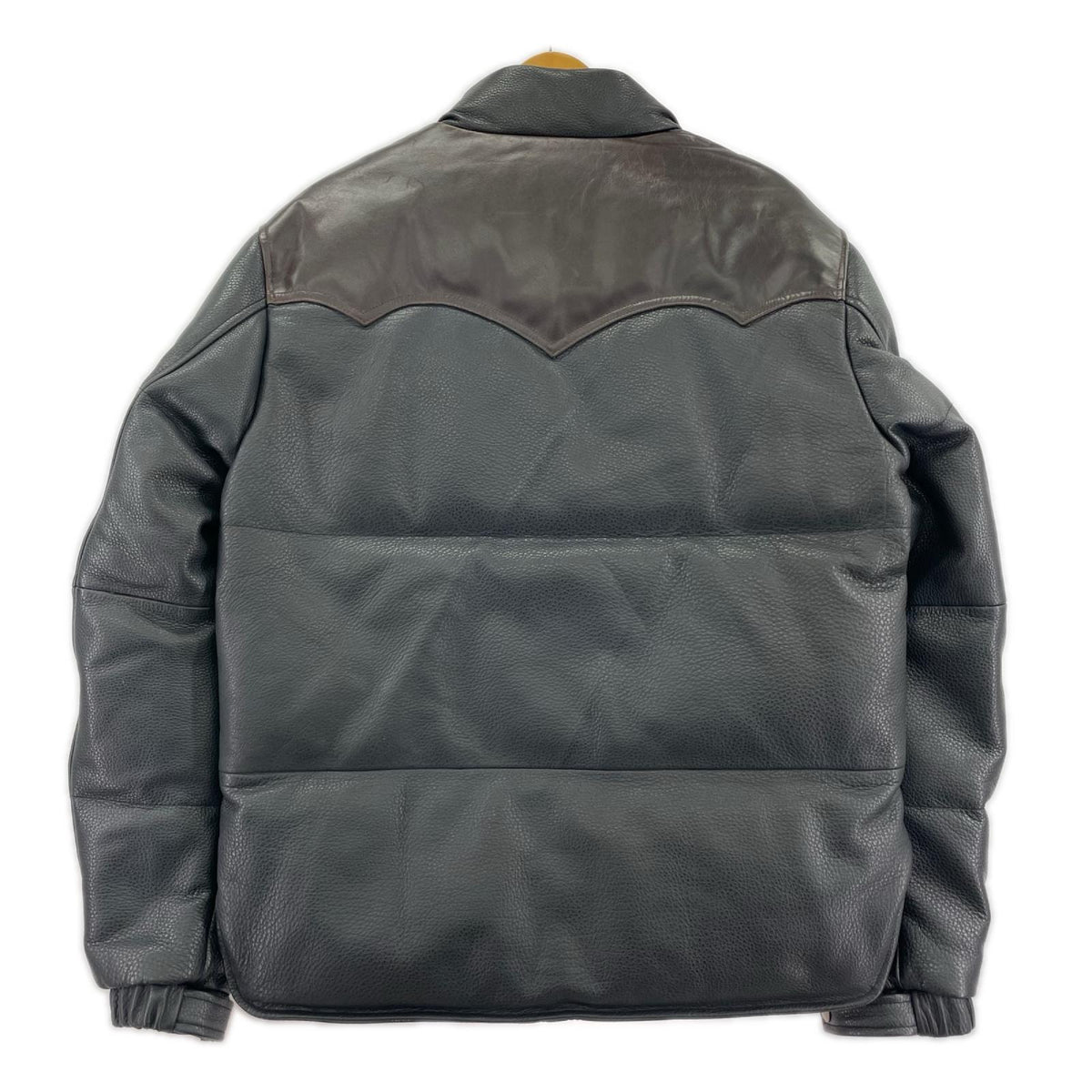 ダウンジャケット レザー BLK M M ブラック