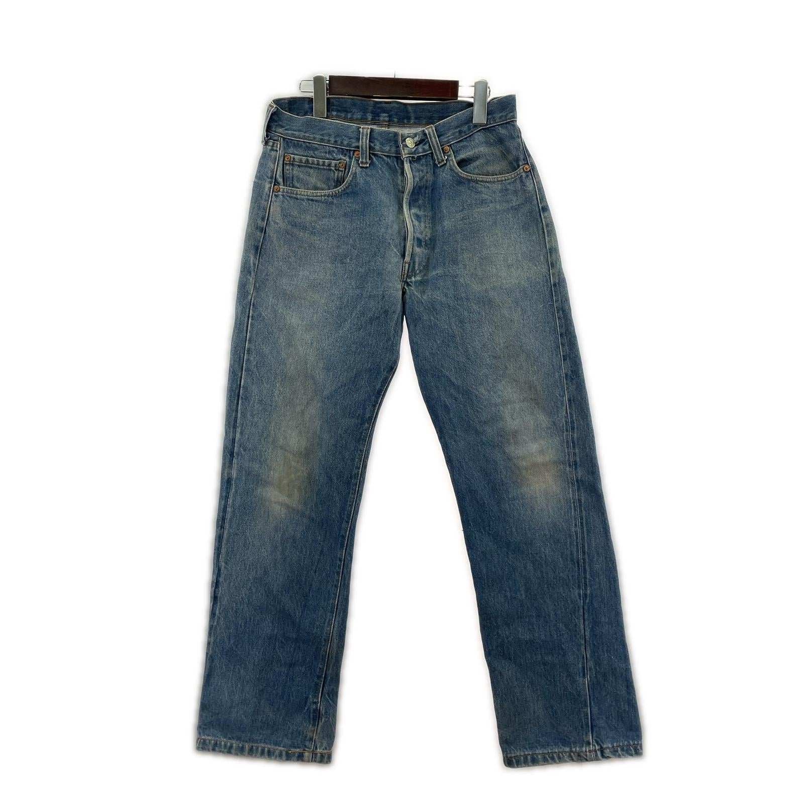 デニムパンツ 70S-80S 501 USA製 ボタンフライ W33　L36 33 ブルー