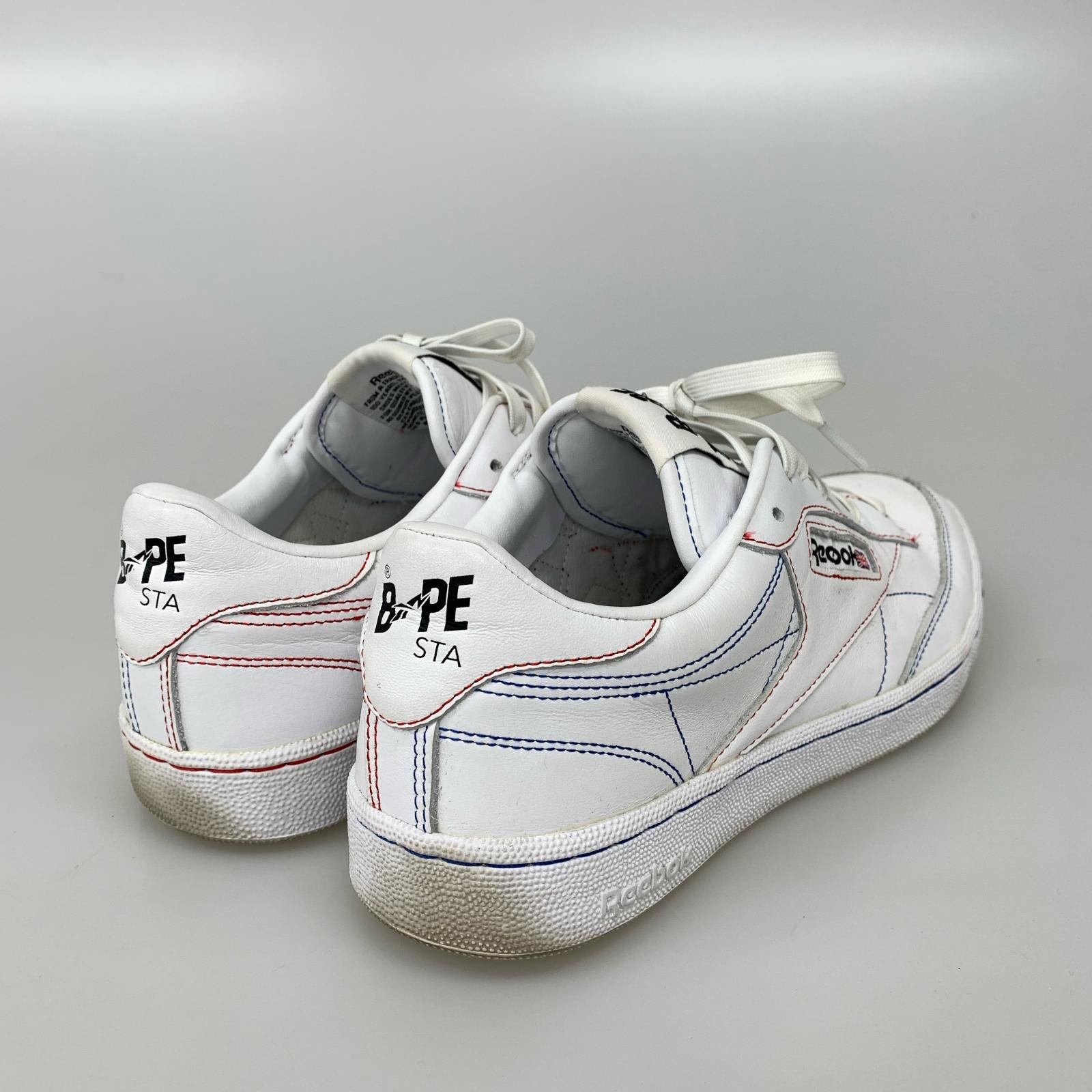 スニーカー Reebok CLUB C 85 BAPE STA Q47367 WHT (28.0) 28cm (US10 UK9 1/2 EU46) ホワイト