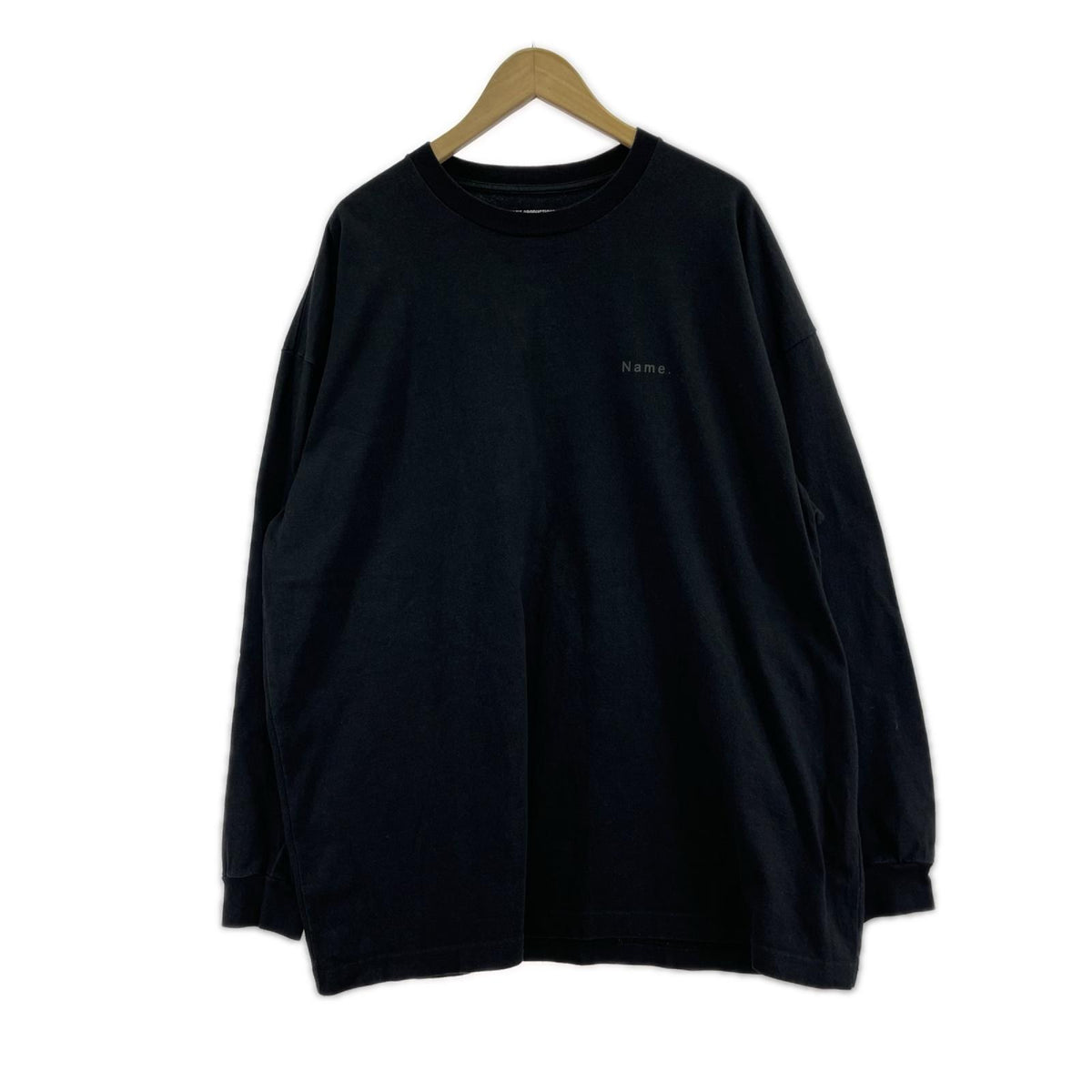 半袖Ｔシャツ ×Name. L/S ｺｯﾄﾝTee M M ブラック