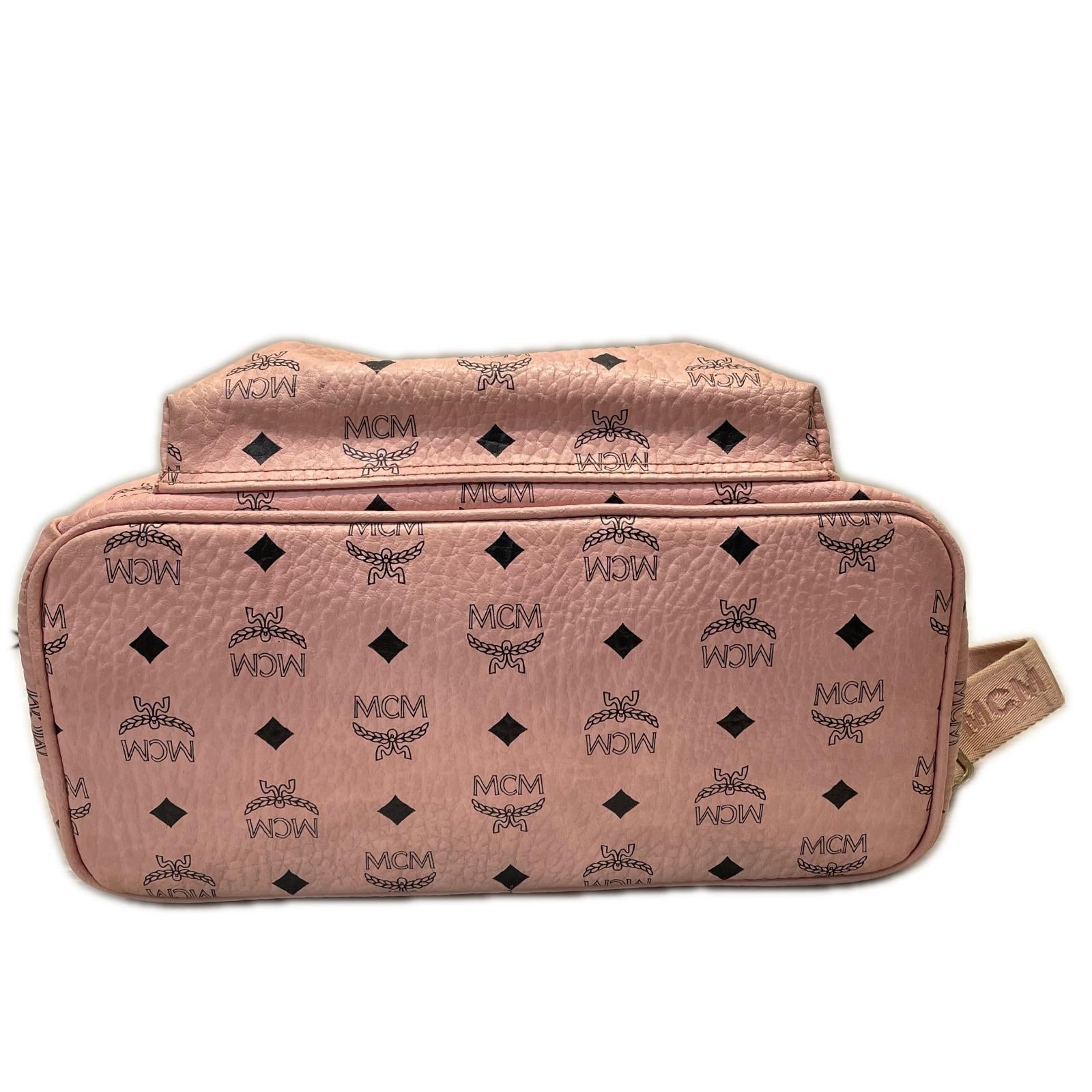 MCM サイドスタッズ スターク ヴィセトス バックパック ピンク