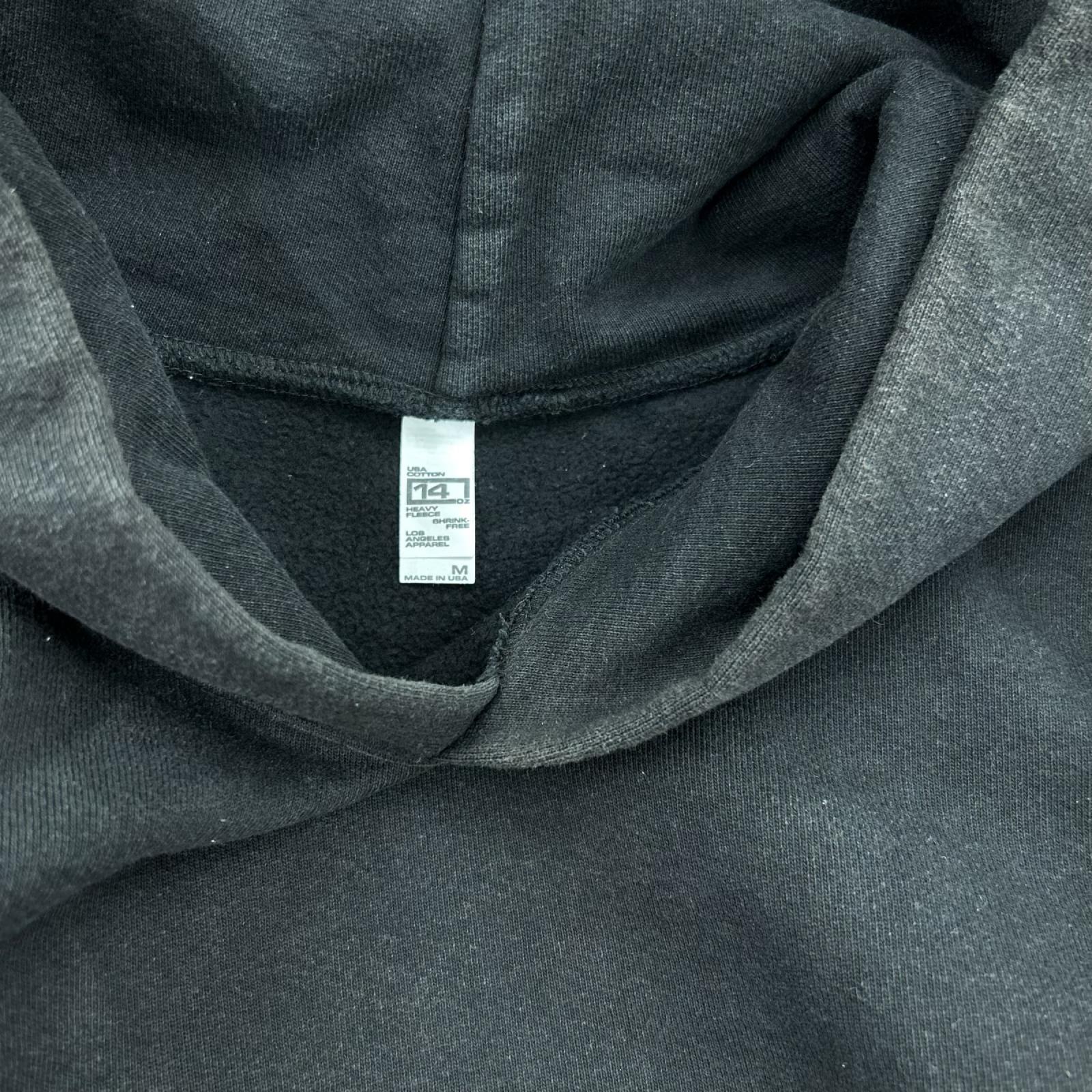 パーカー LOS ANGELES APPAREL 14OZ パーカー BK M ブラック