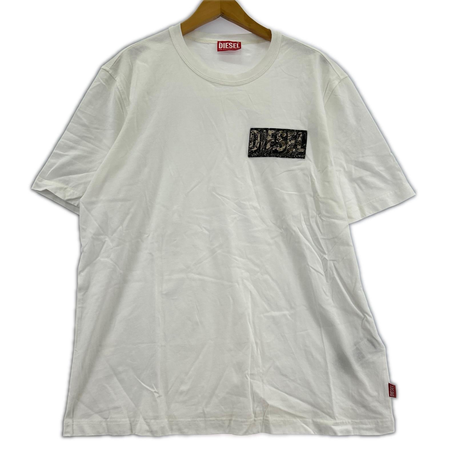 半袖Ｔシャツ 胸ロゴ カモフラ WHT ホワイト