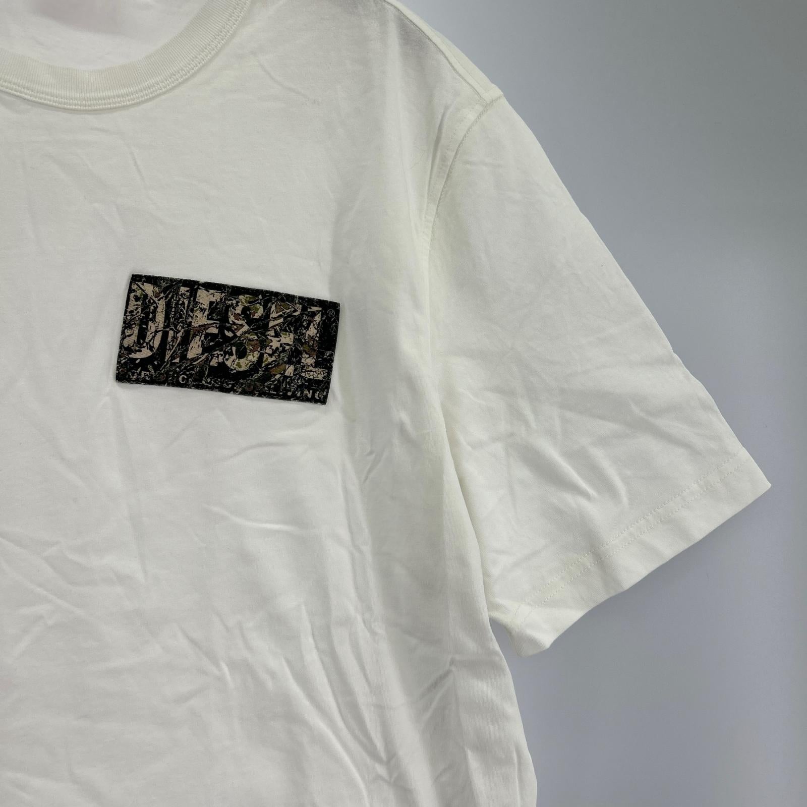 半袖Ｔシャツ 胸ロゴ カモフラ WHT ホワイト