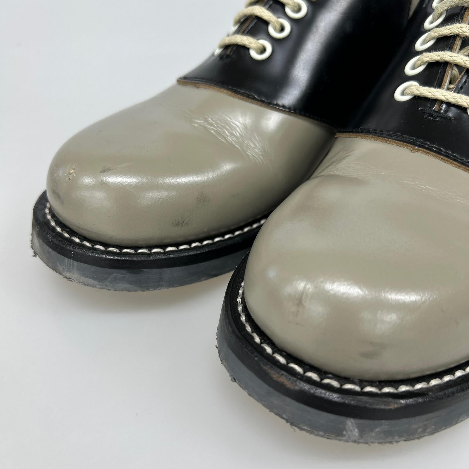 シューズ プレーントゥ 2トーン サドルシューズ 24.0cm 24cm (US6 UK5 1/2 EU38)