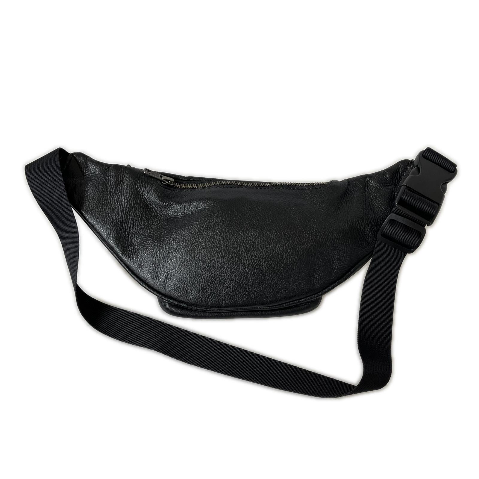その他バッグ Leather Waist Bag ブラック ブラウン