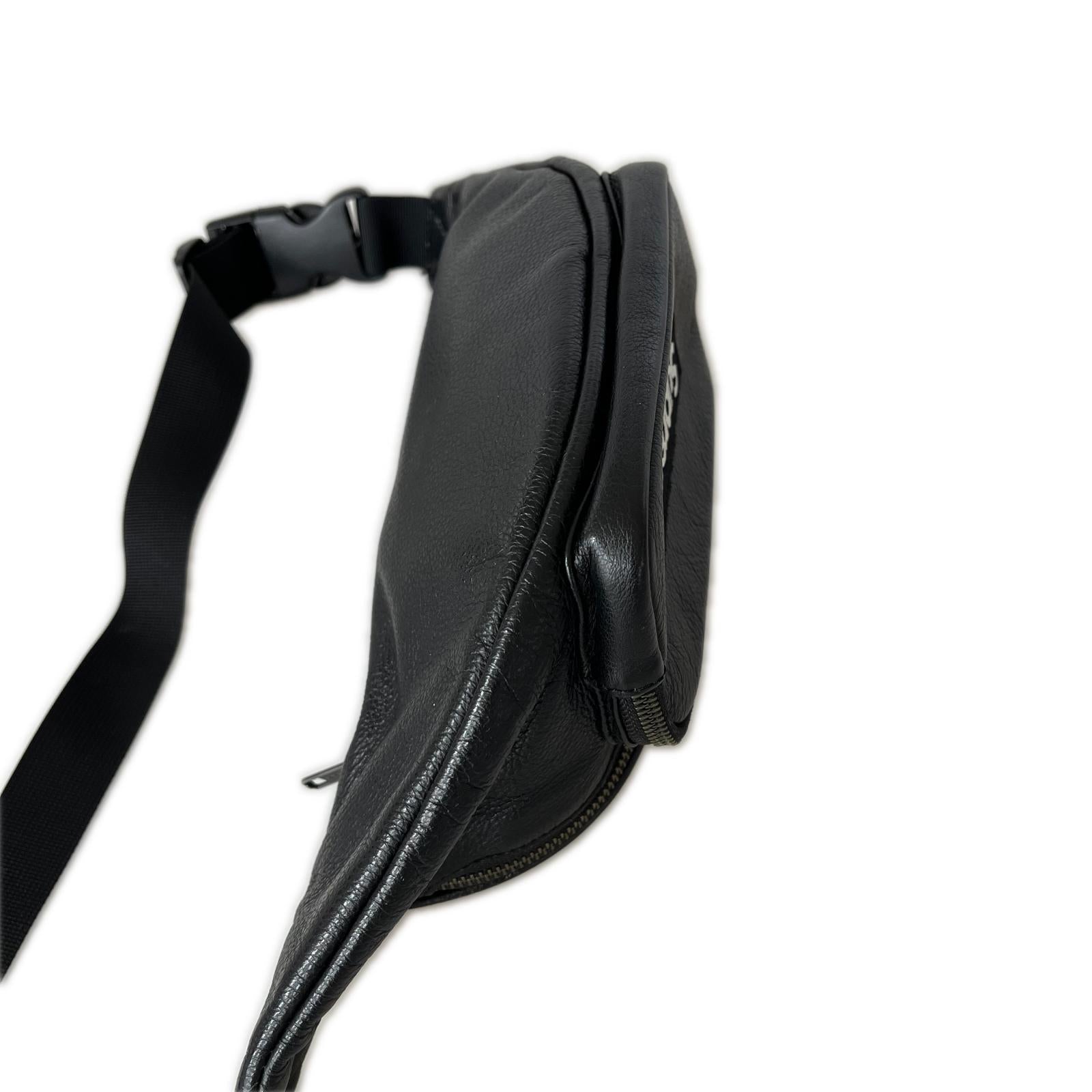 その他バッグ Leather Waist Bag ブラック ブラウン