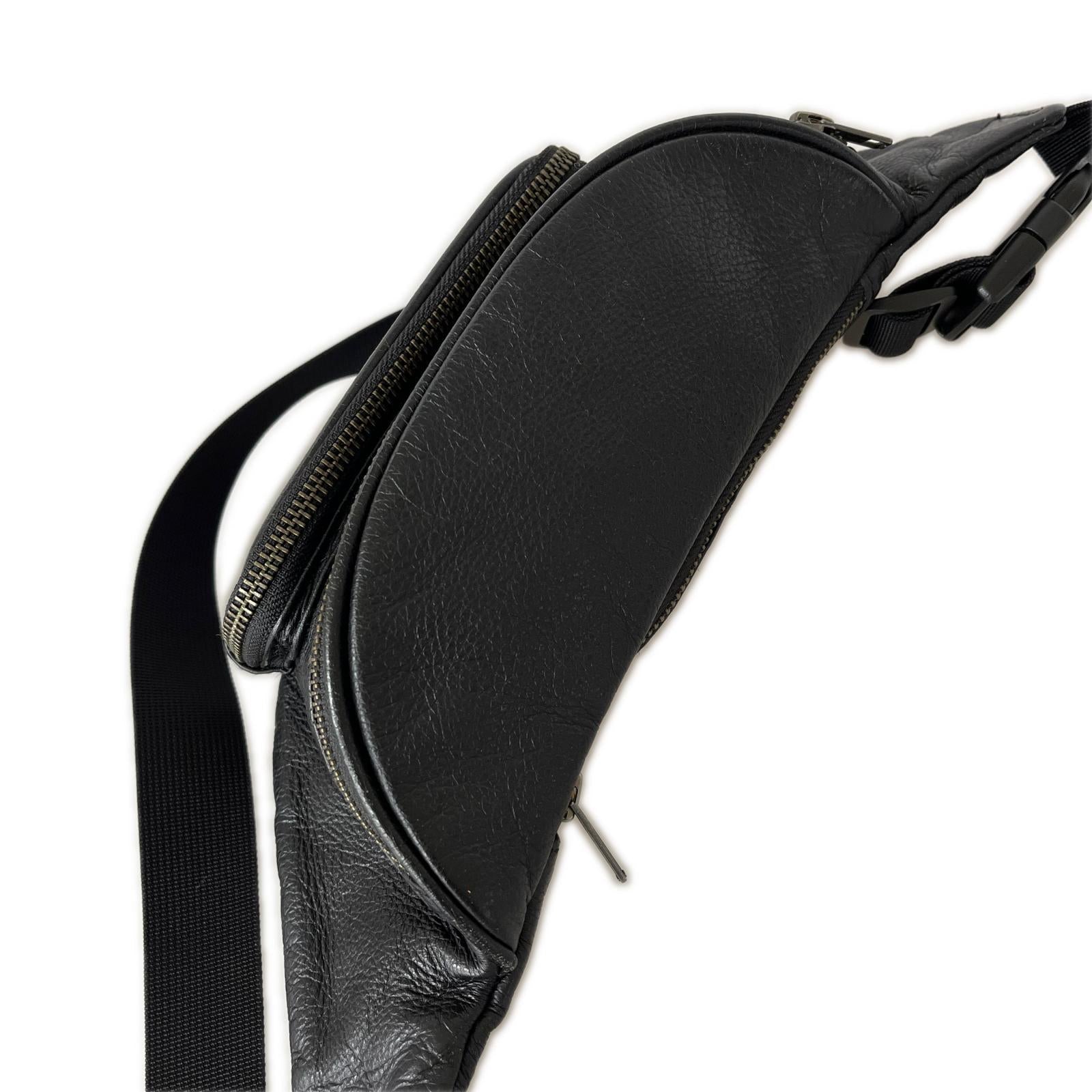 その他バッグ Leather Waist Bag ブラック ブラウン