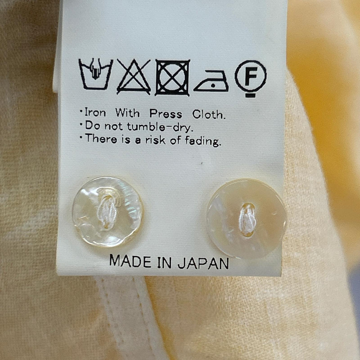長袖シャツ MAATEE&SONS　モールスキンプルオーバーシャツ　26SS 2 イエロー