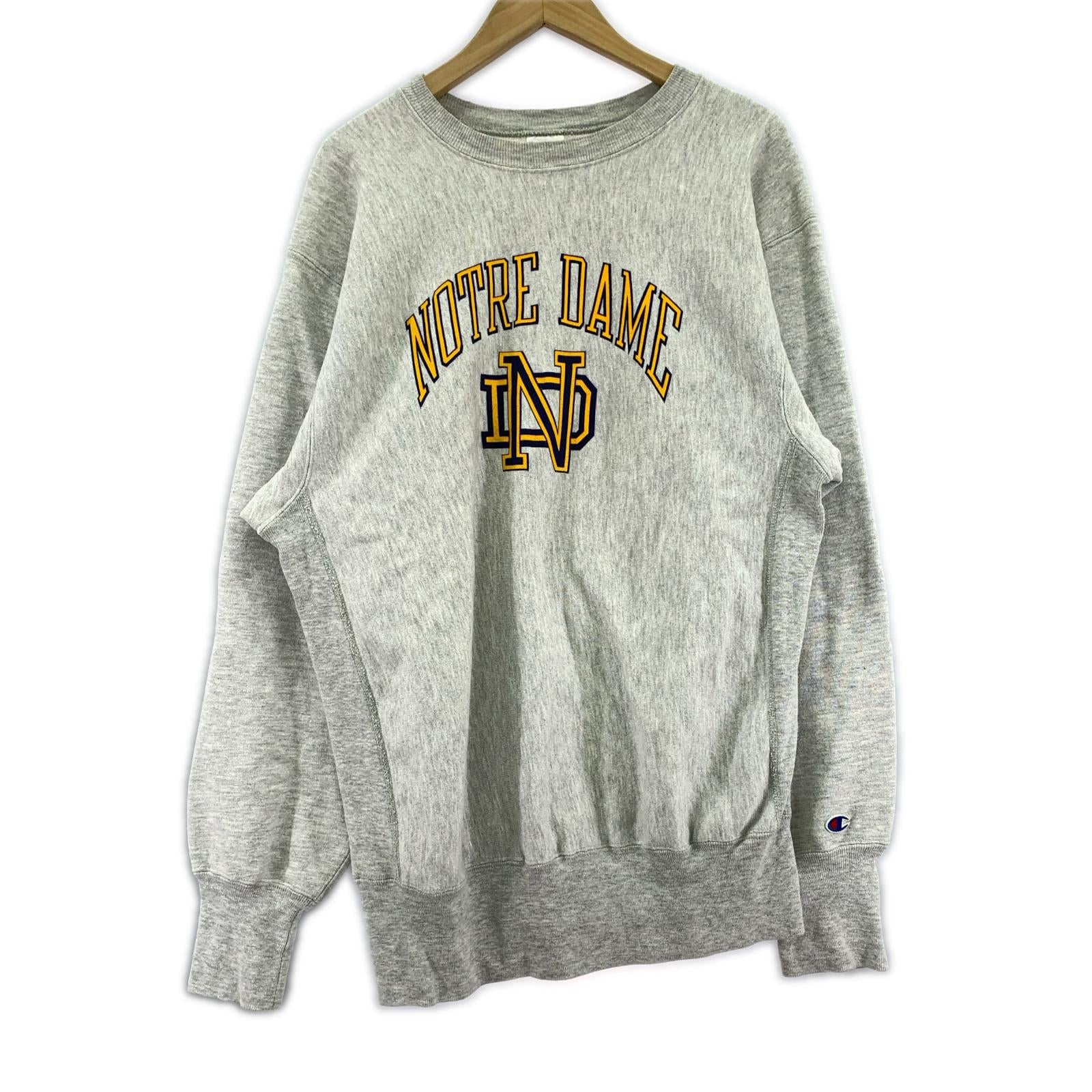 スウェット reverse weave ノートルダムカレッジスウェット（XL) グレー