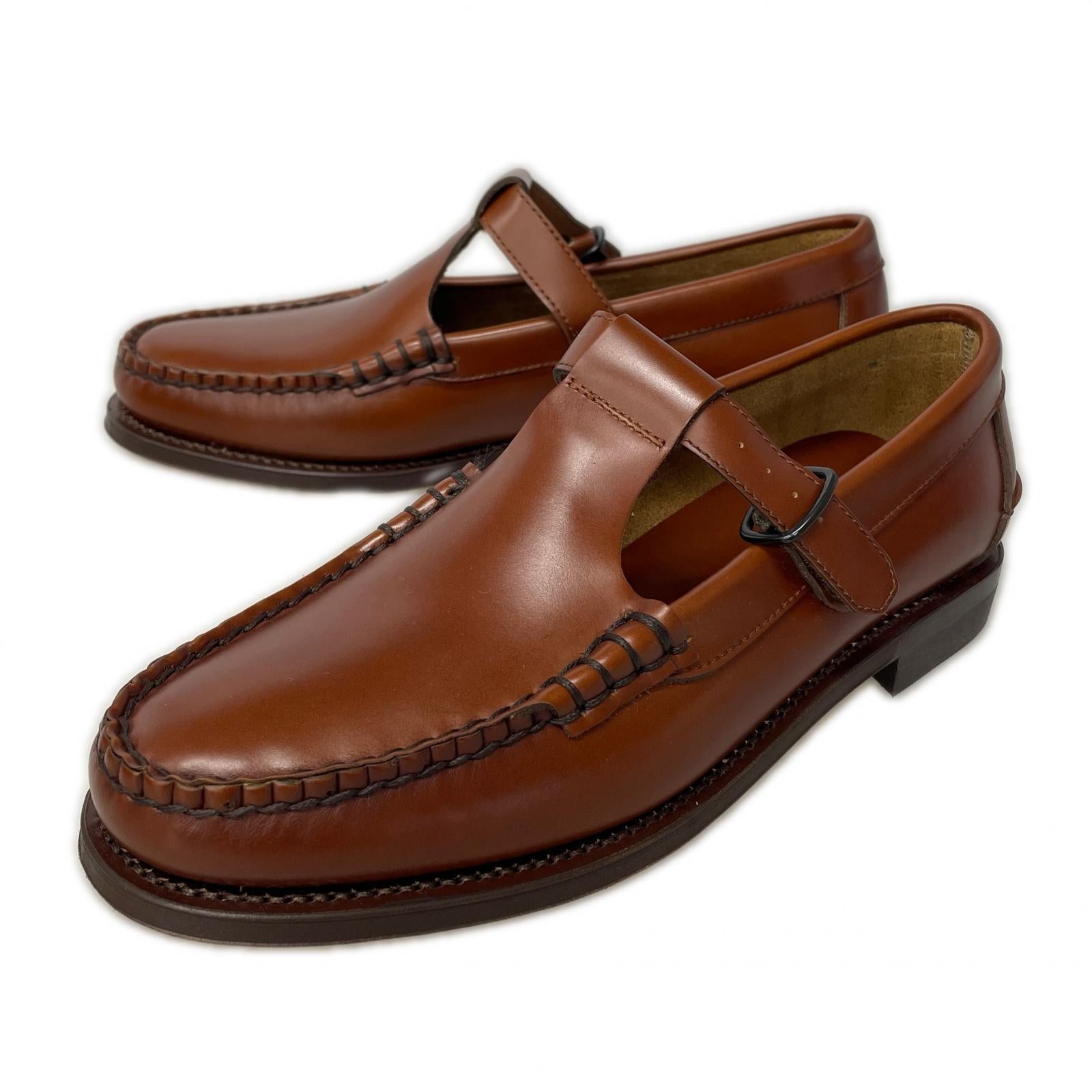 シューズ HEREU T-BAR LOAFER 茶 41 41 ブラウン