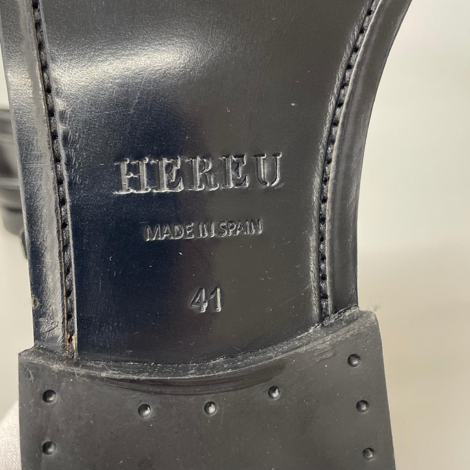 シューズ HEREU T-BAR LOAFER 黒 (41) 41 ブラック