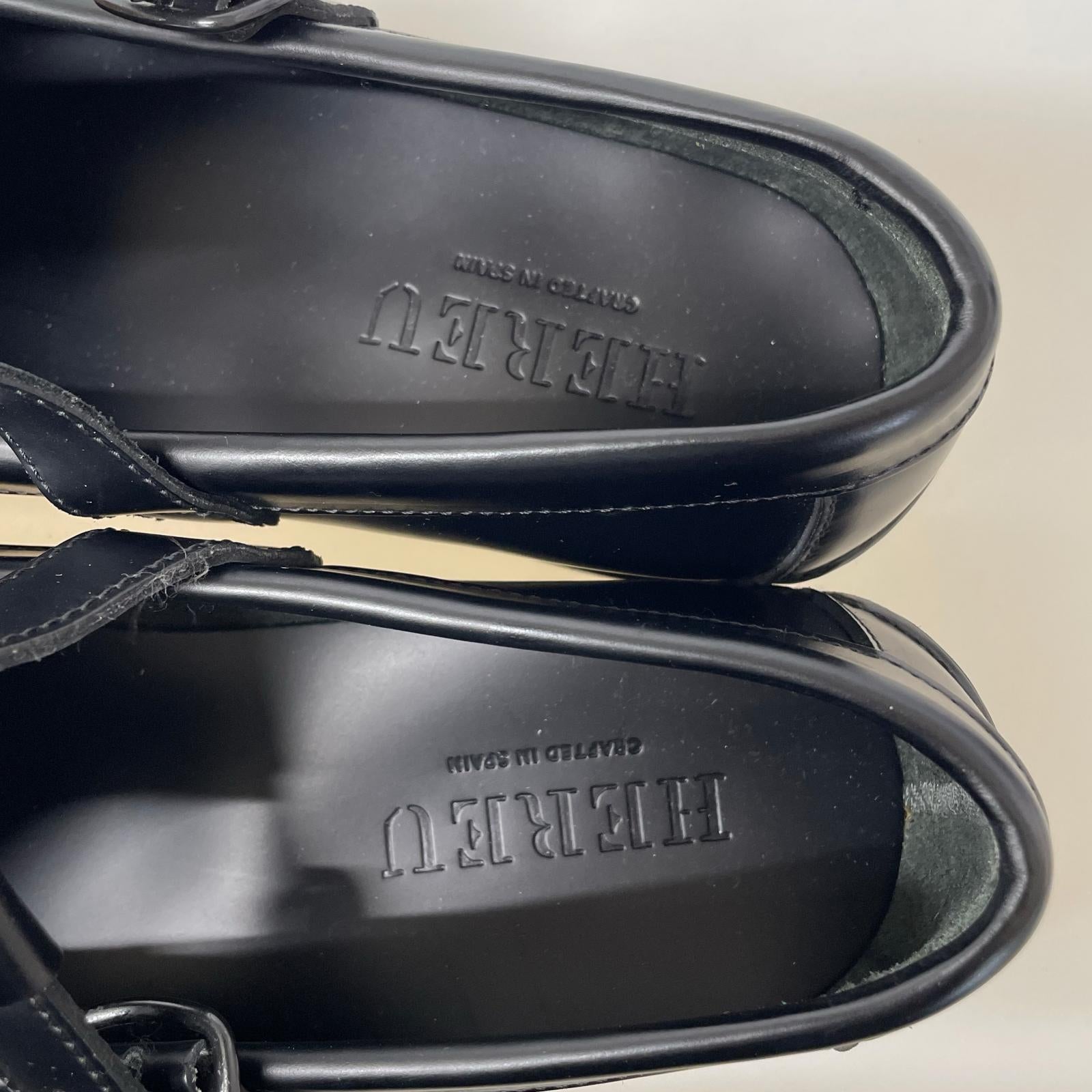 シューズ HEREU T-BAR LOAFER 黒 (41) 41 ブラック