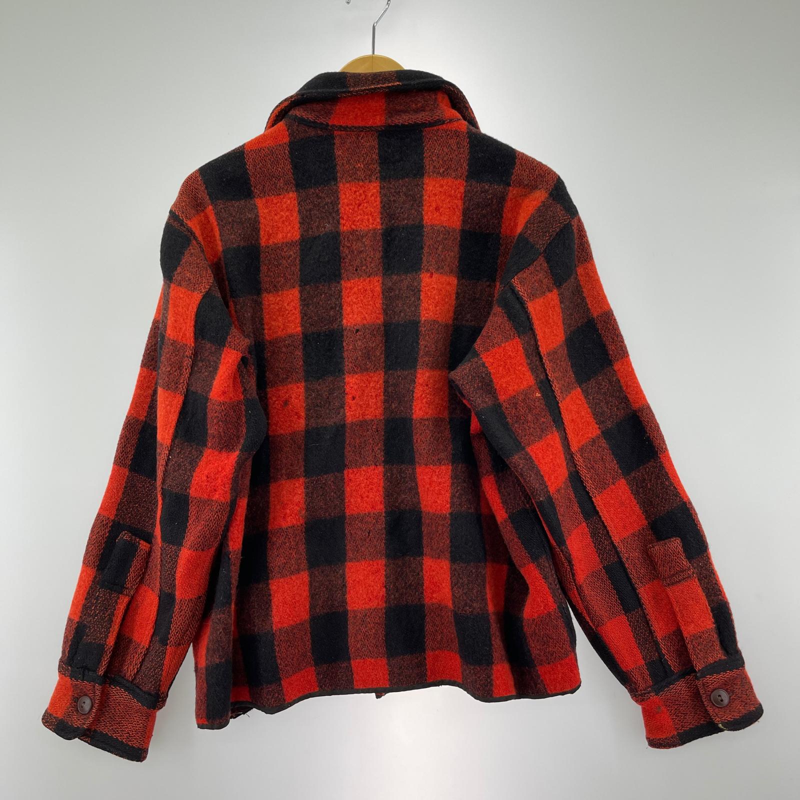 長袖シャツ 50s ウール バッファローチェック