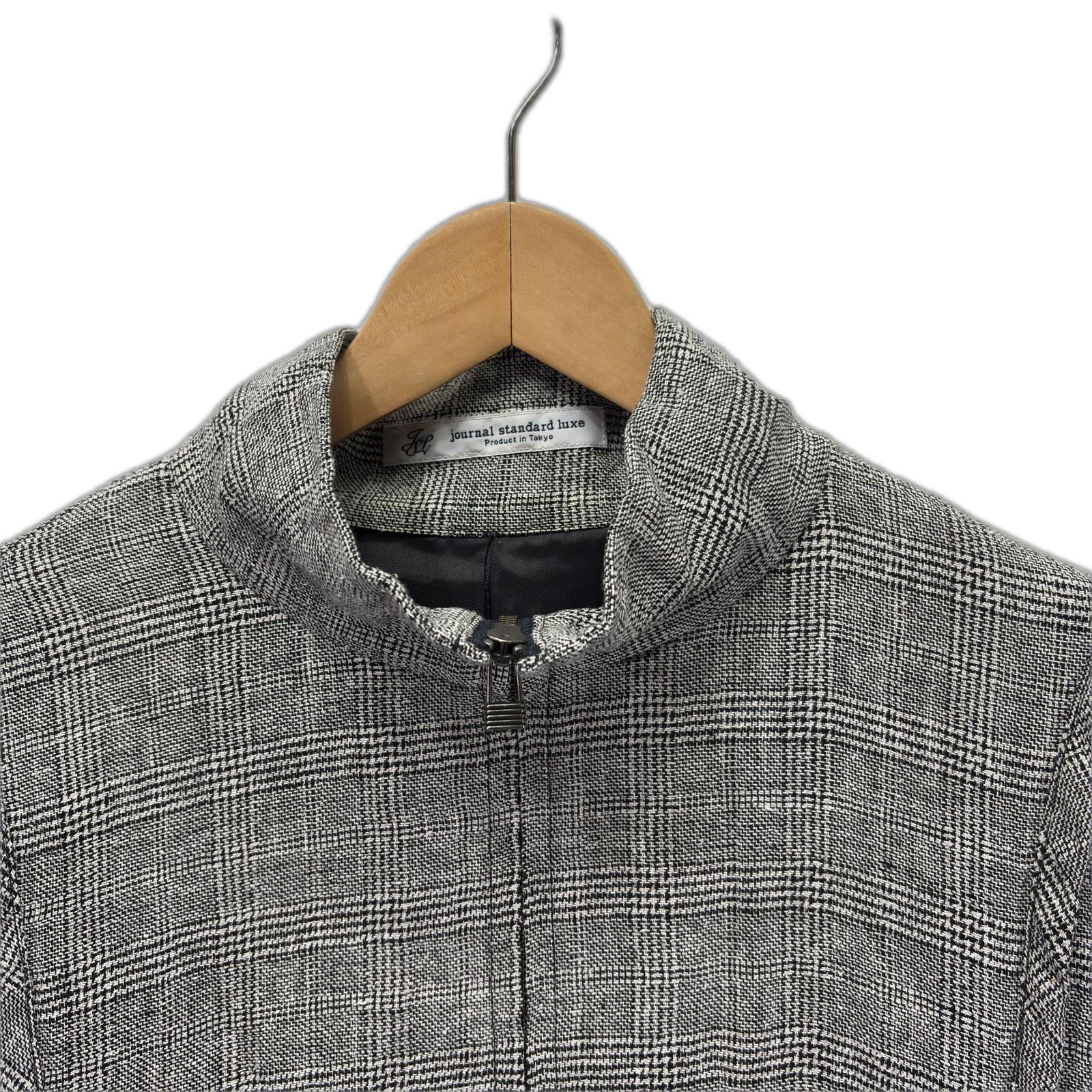 ブルゾン 25AW シルクMIXチェックブルゾン
