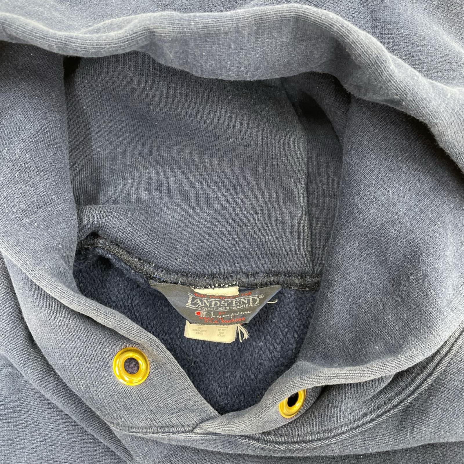 パーカー LAND'S END REVERSE WEAVE 目無し パーカー NVY ネイビー
