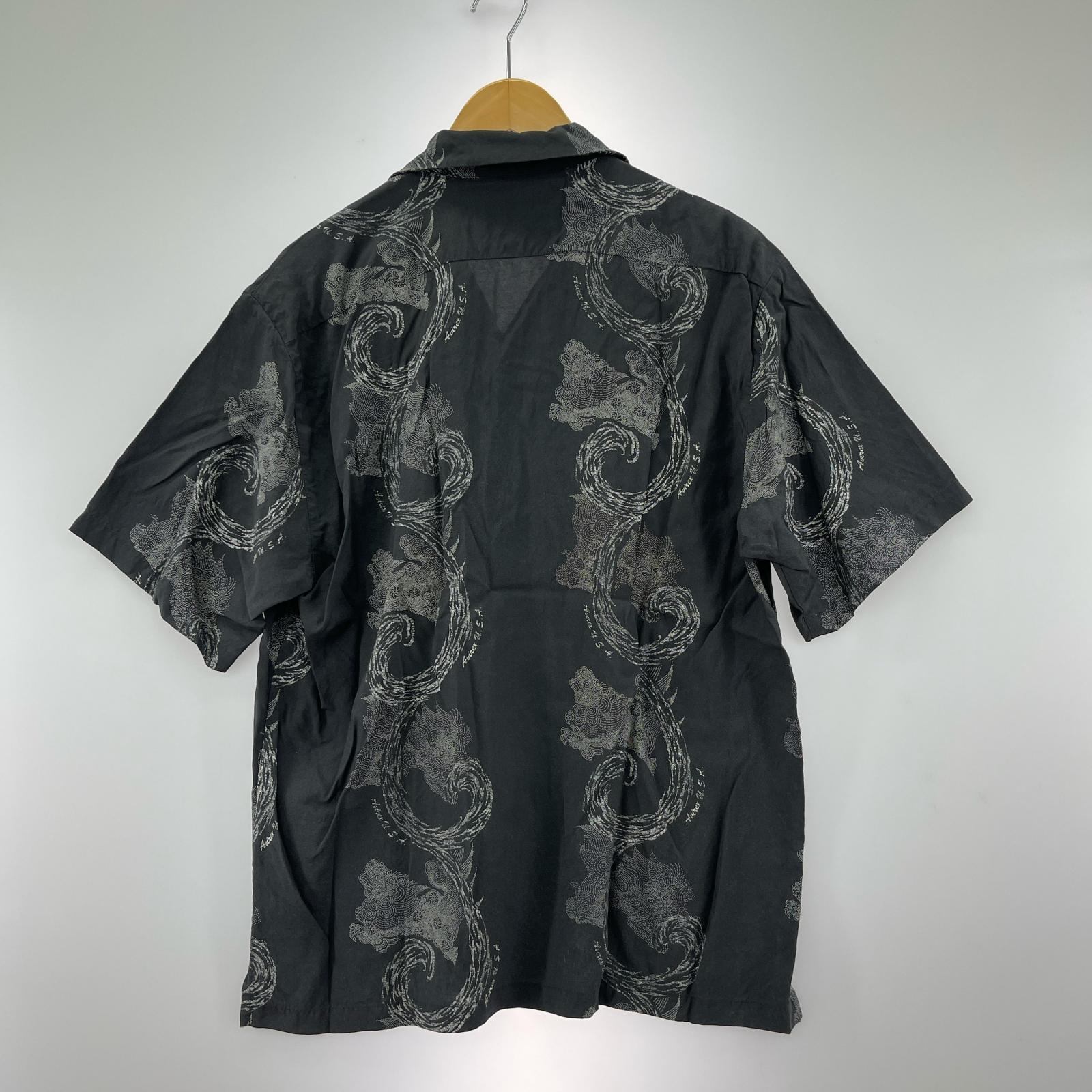 半袖Ｔシャツ アロハシャツ 狛犬 L ブラック