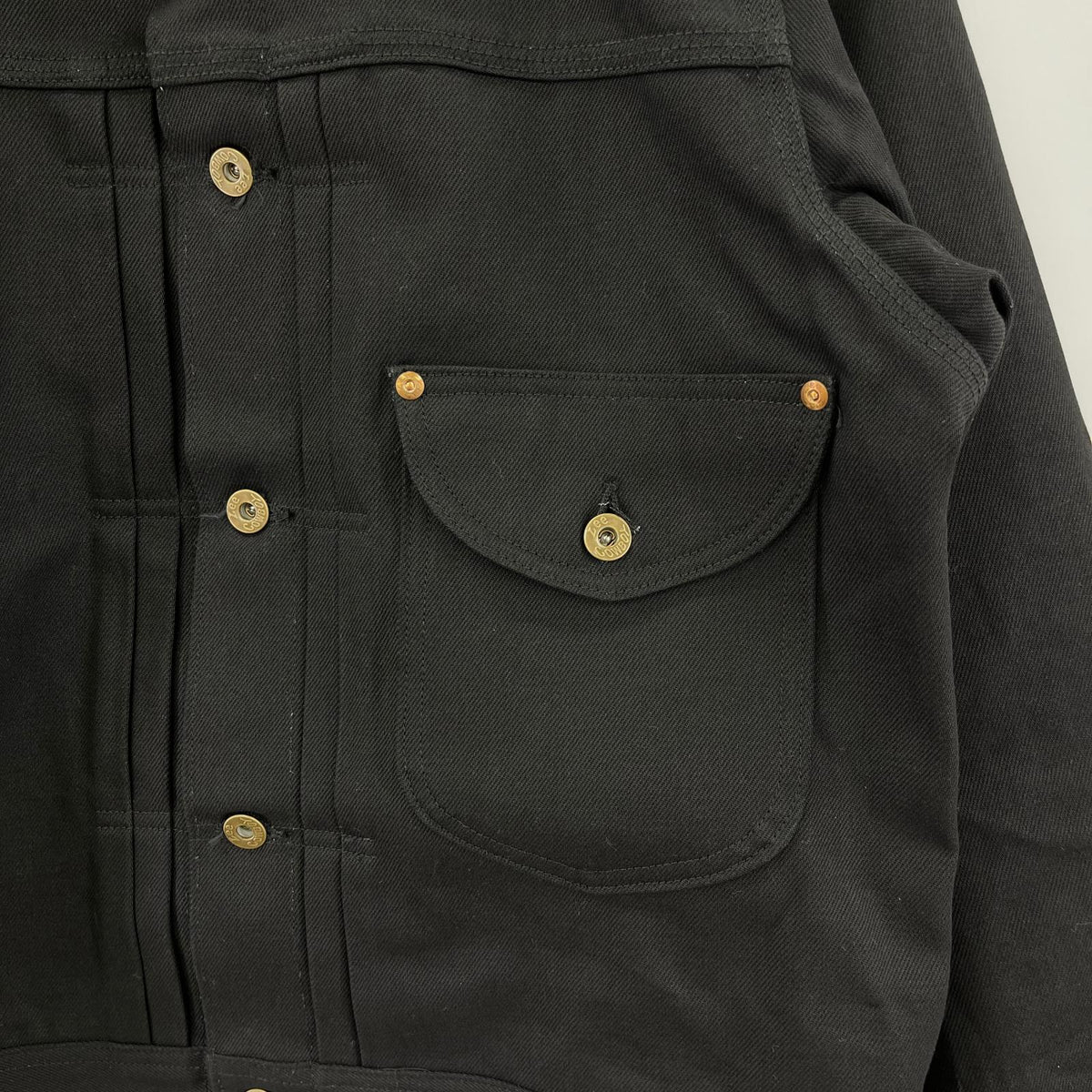 ジャケット ×SCHOTT COWBOY BLACK DENIM JACKET (38) 38 ブラック