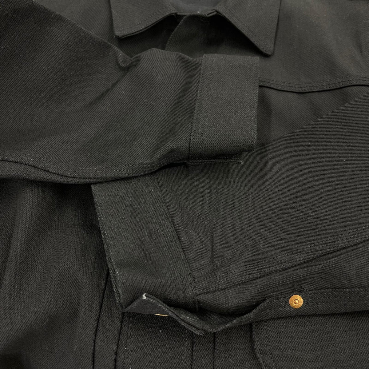 ジャケット ×SCHOTT COWBOY BLACK DENIM JACKET (38) 38 ブラック