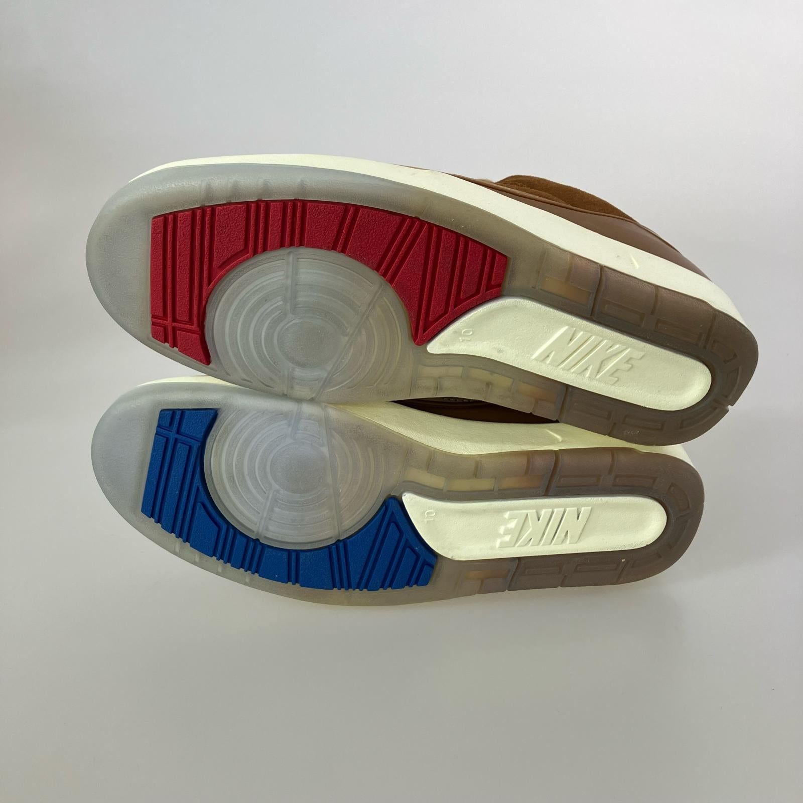 スニーカー ×Two 18/AIR JORDAN 2 RETRO LOW 28cm (US10 UK9 1/2 EU46) ブラウン