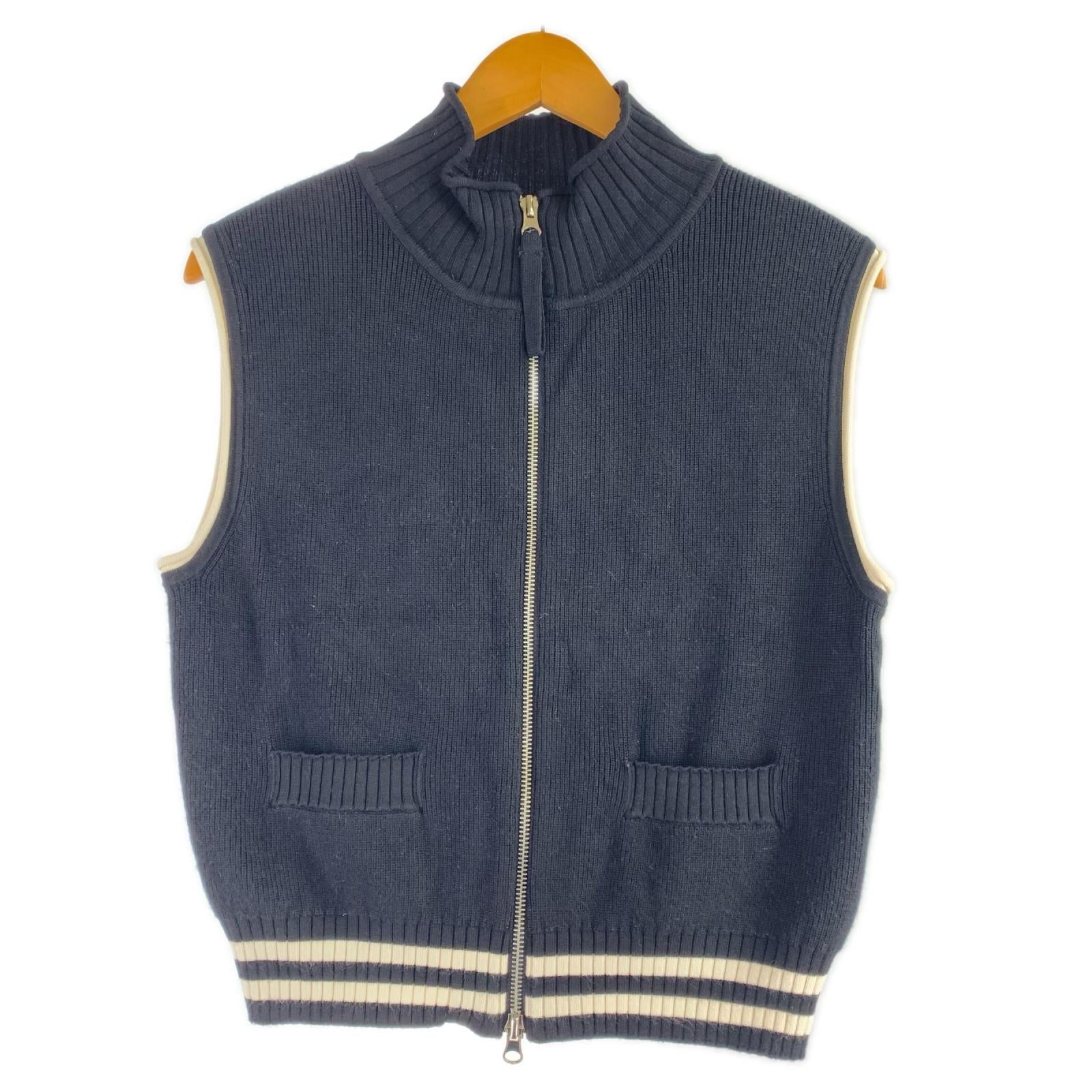 長袖シャツ Matin Kim POINT STRIPE KNIT VEST S ブラック