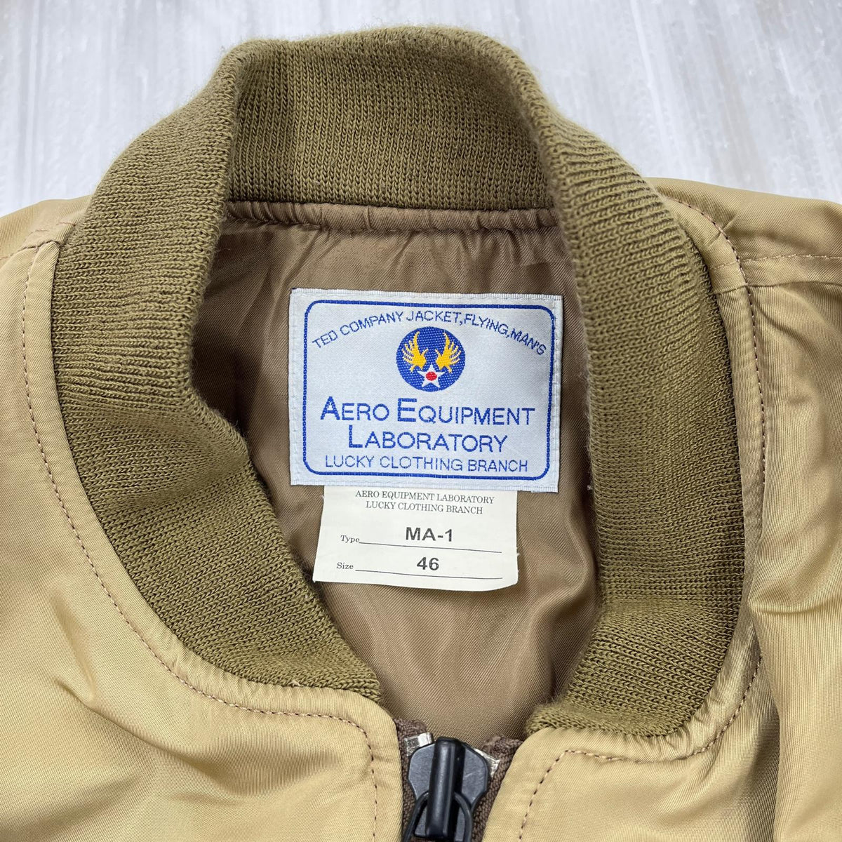 ジャケット AERO EQUIPMENT LABORATORY ベージュ 46 ベージュ