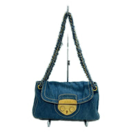 PRADA デニムショルダーバッグ