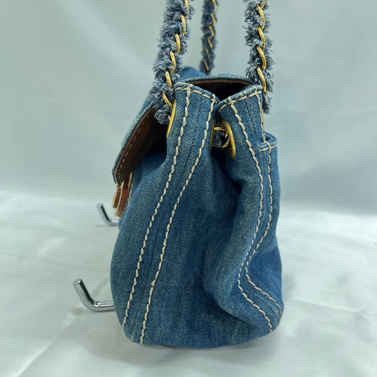 PRADA デニムショルダーバッグ